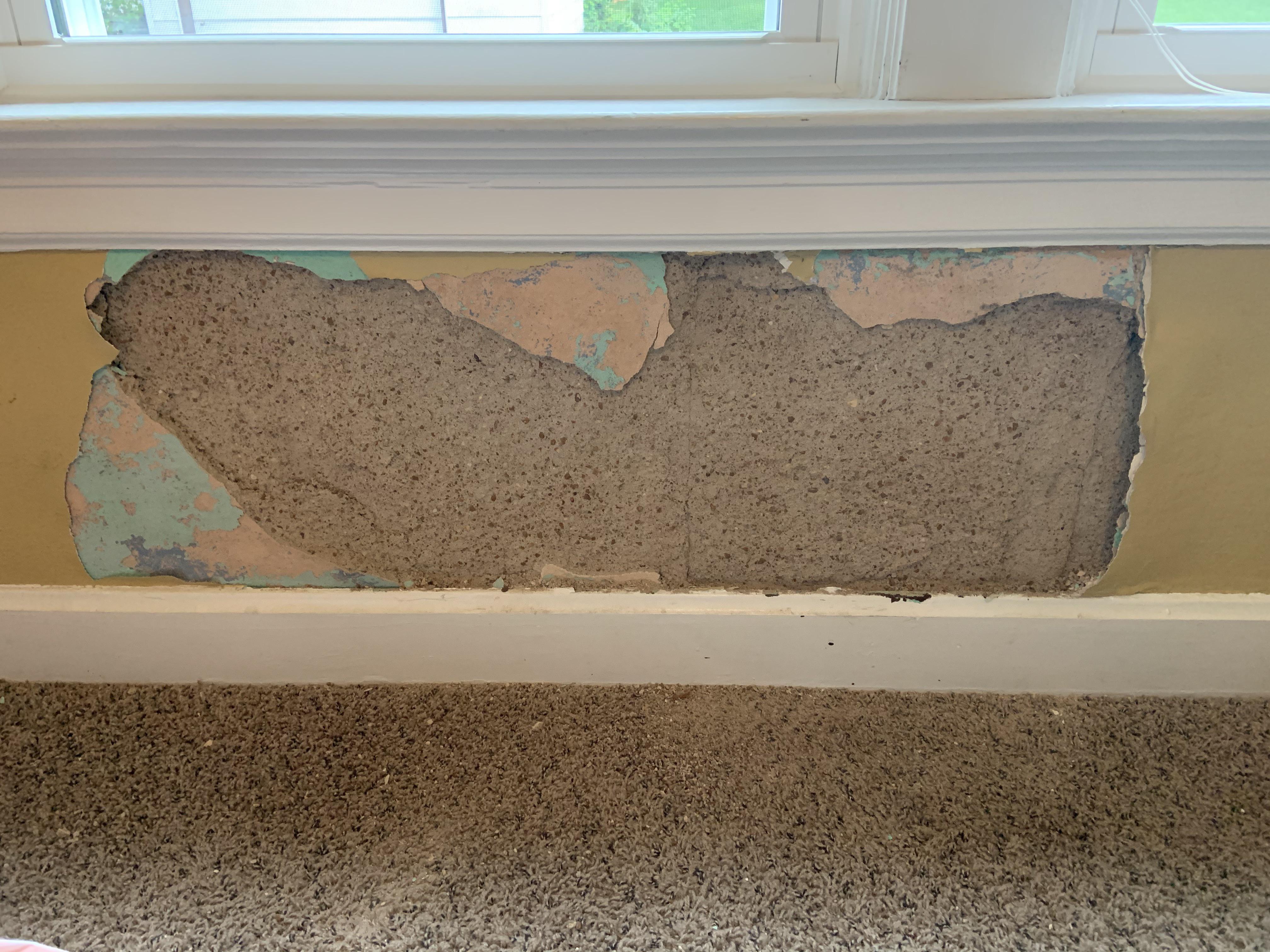 How do I fix this? Water damage to 1940 plaster walls fixit