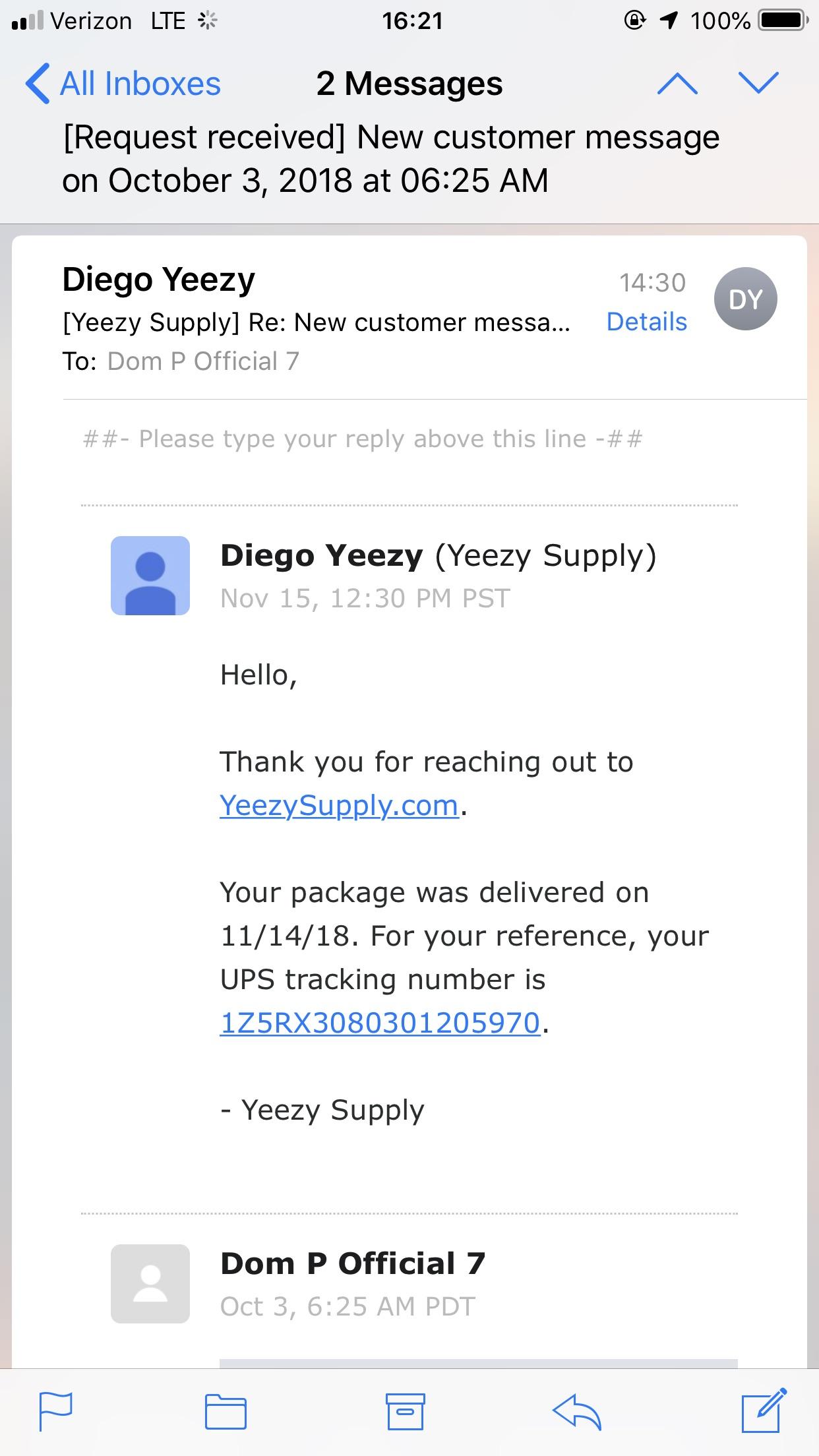 Great customer service 10/10 😂 r/yeezys