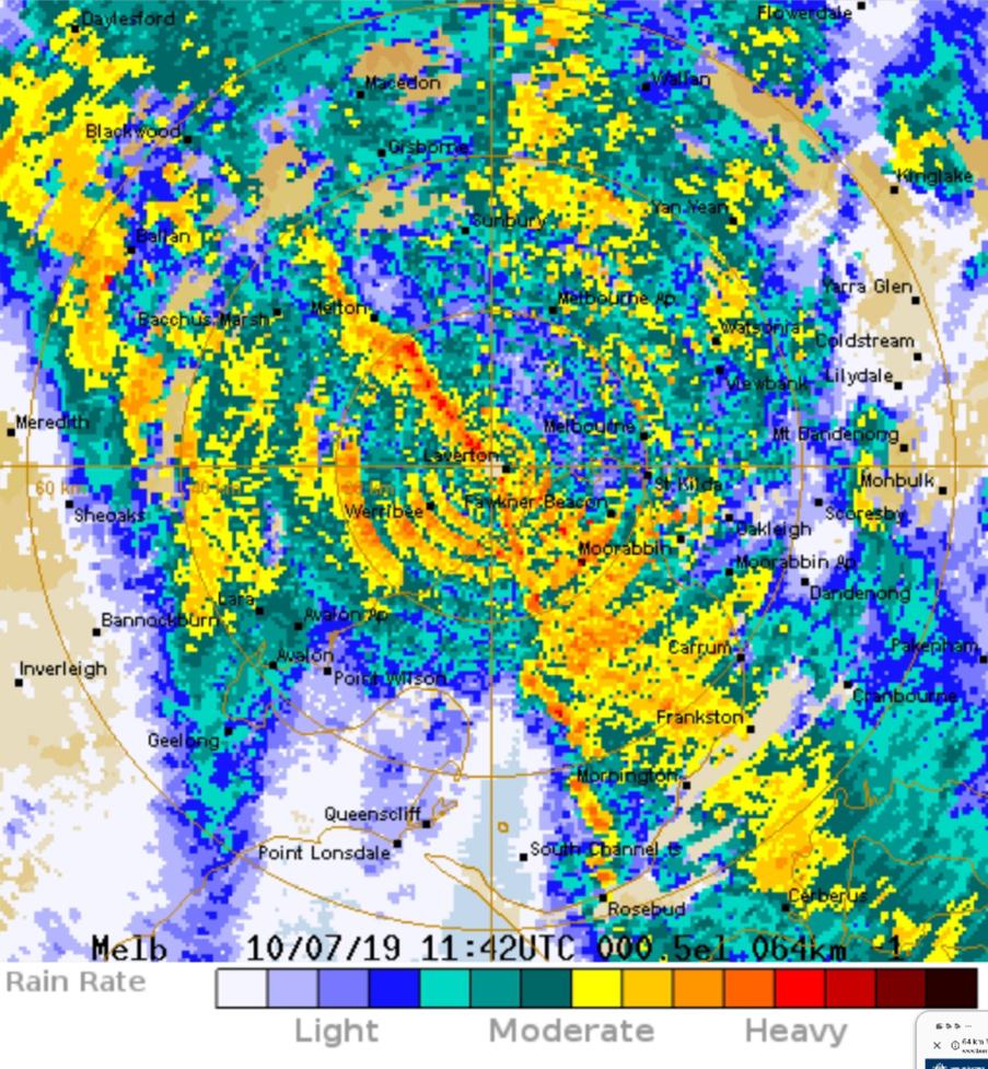 BOM Melbourne radar. Hold onto your butts. r/melbourne
