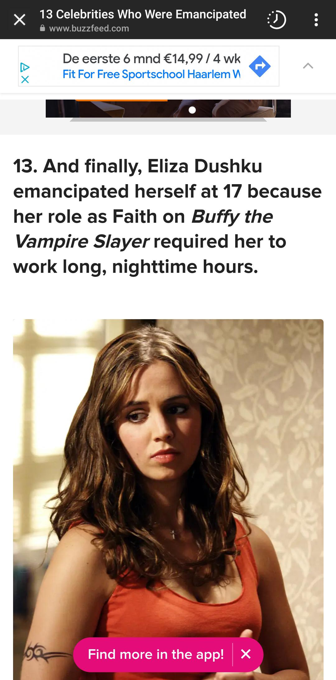 who knew??? I didn't : buffy