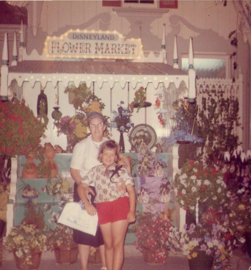 Flowers on Main Street circa 1963. My great Grandmother brought some