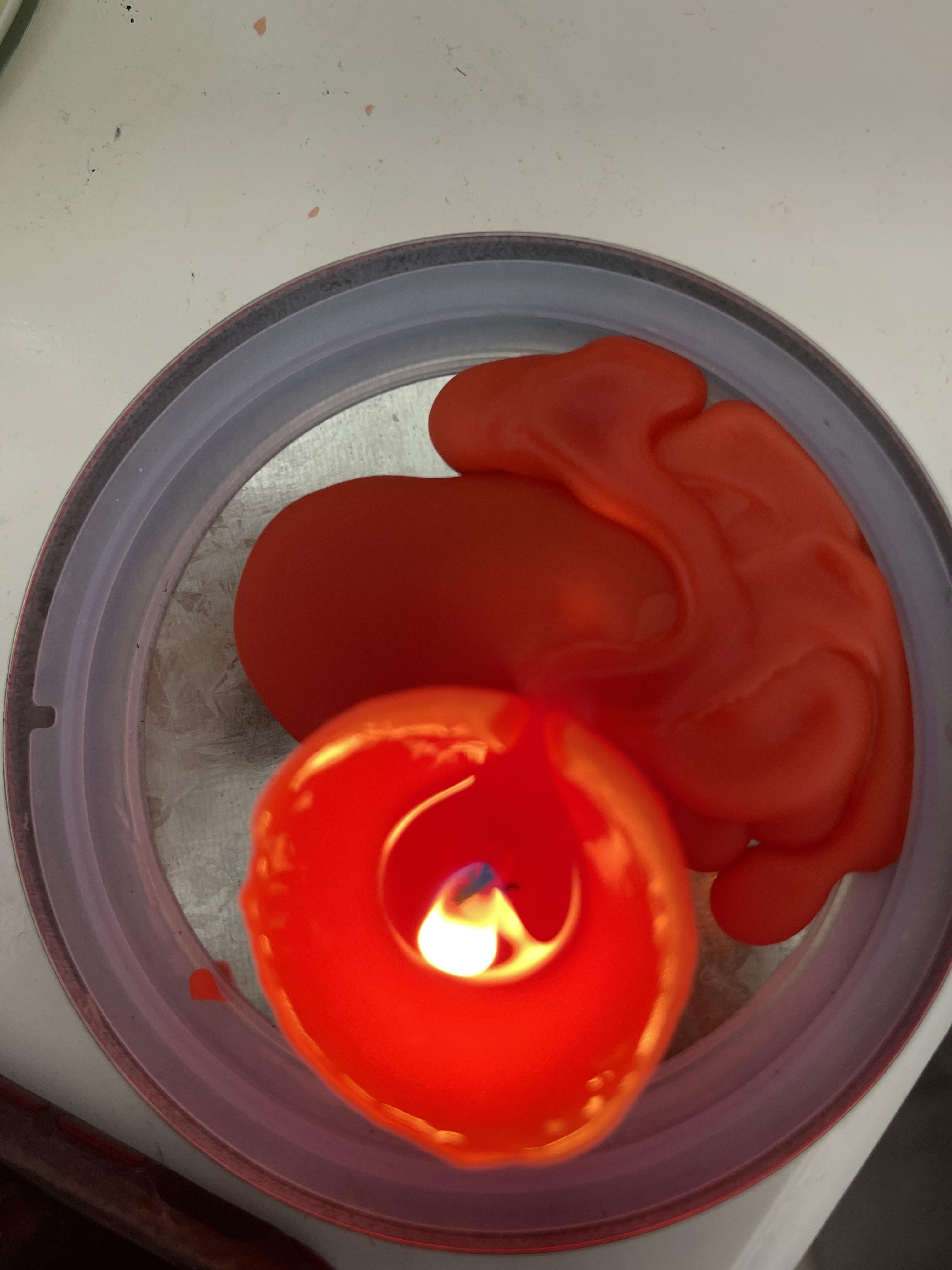 Did my first ever love spell and this happened? The wax melted through
