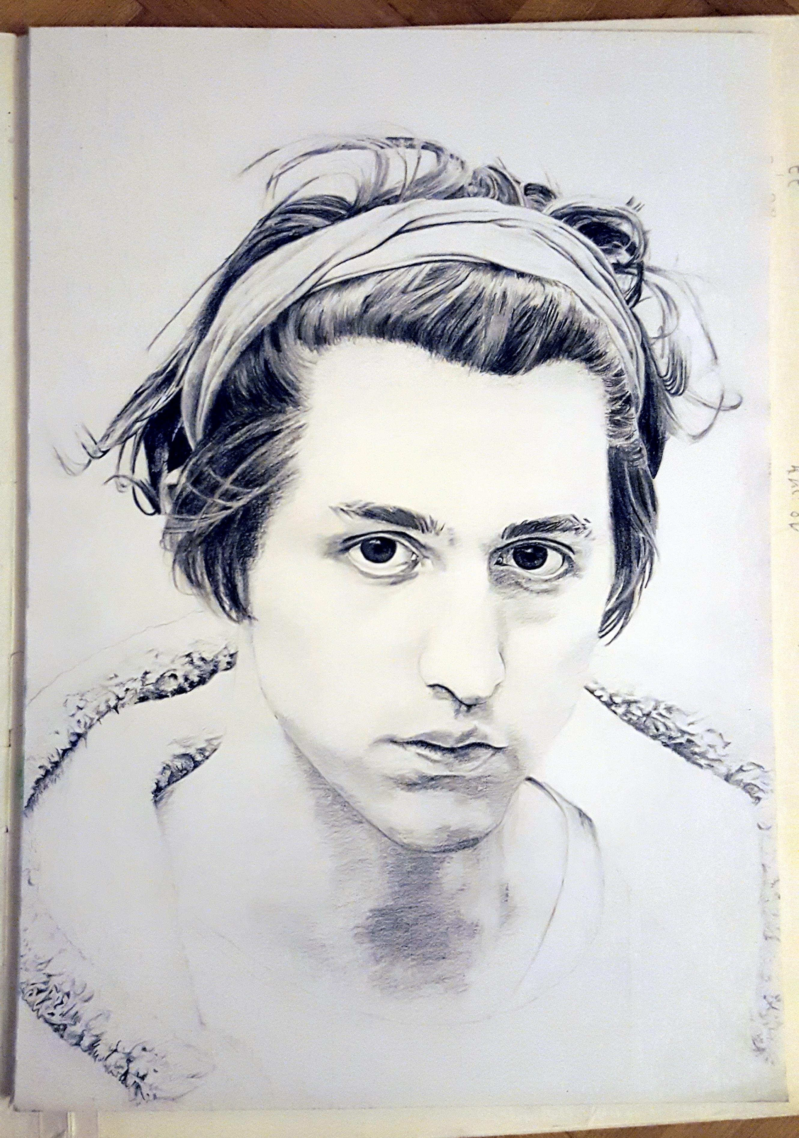 Drawing wip for art course of Porter porterrobinson