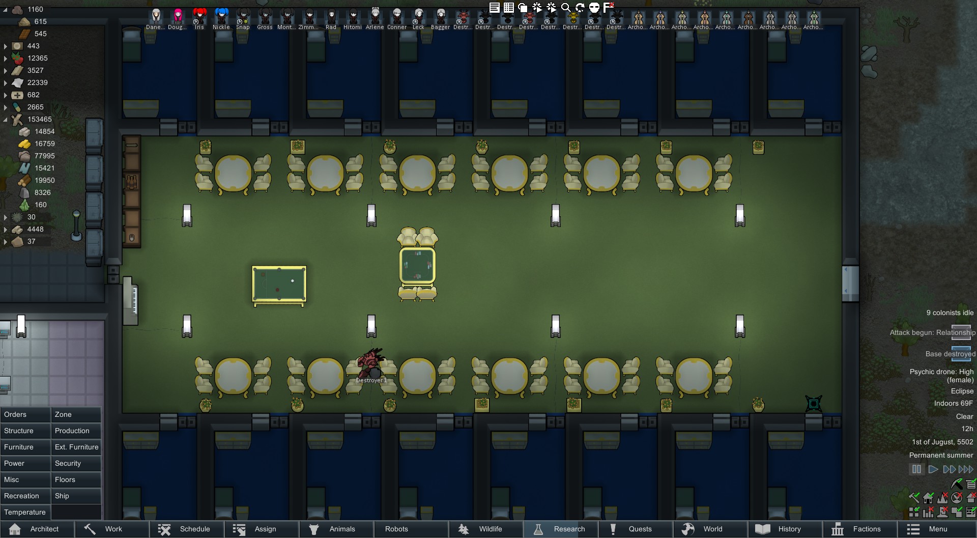 Sometimes a room is so beautiful that you that all of its chairs are made of human