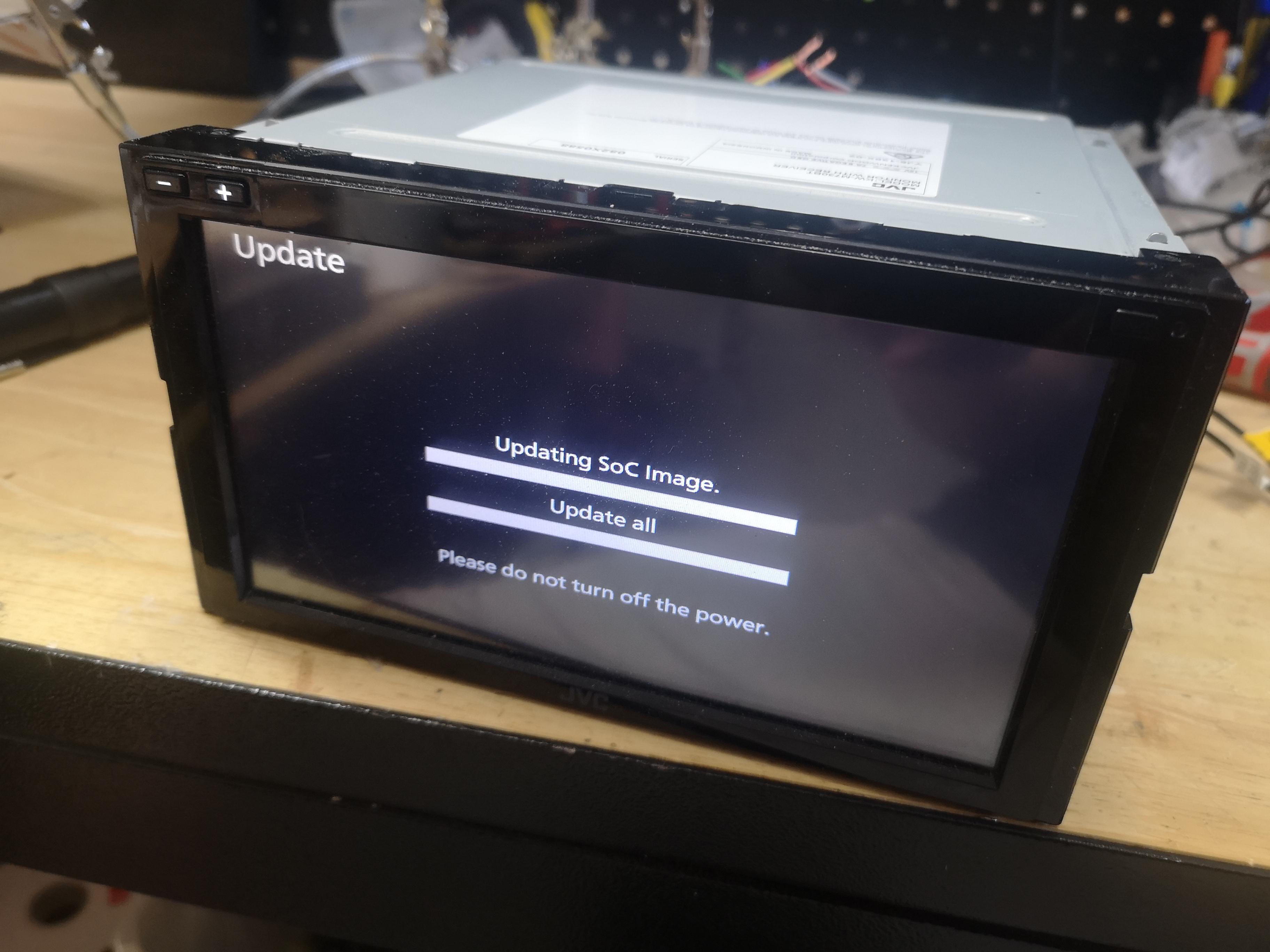 This JVC failed it's USB update halfway through. Anyone know of a hard