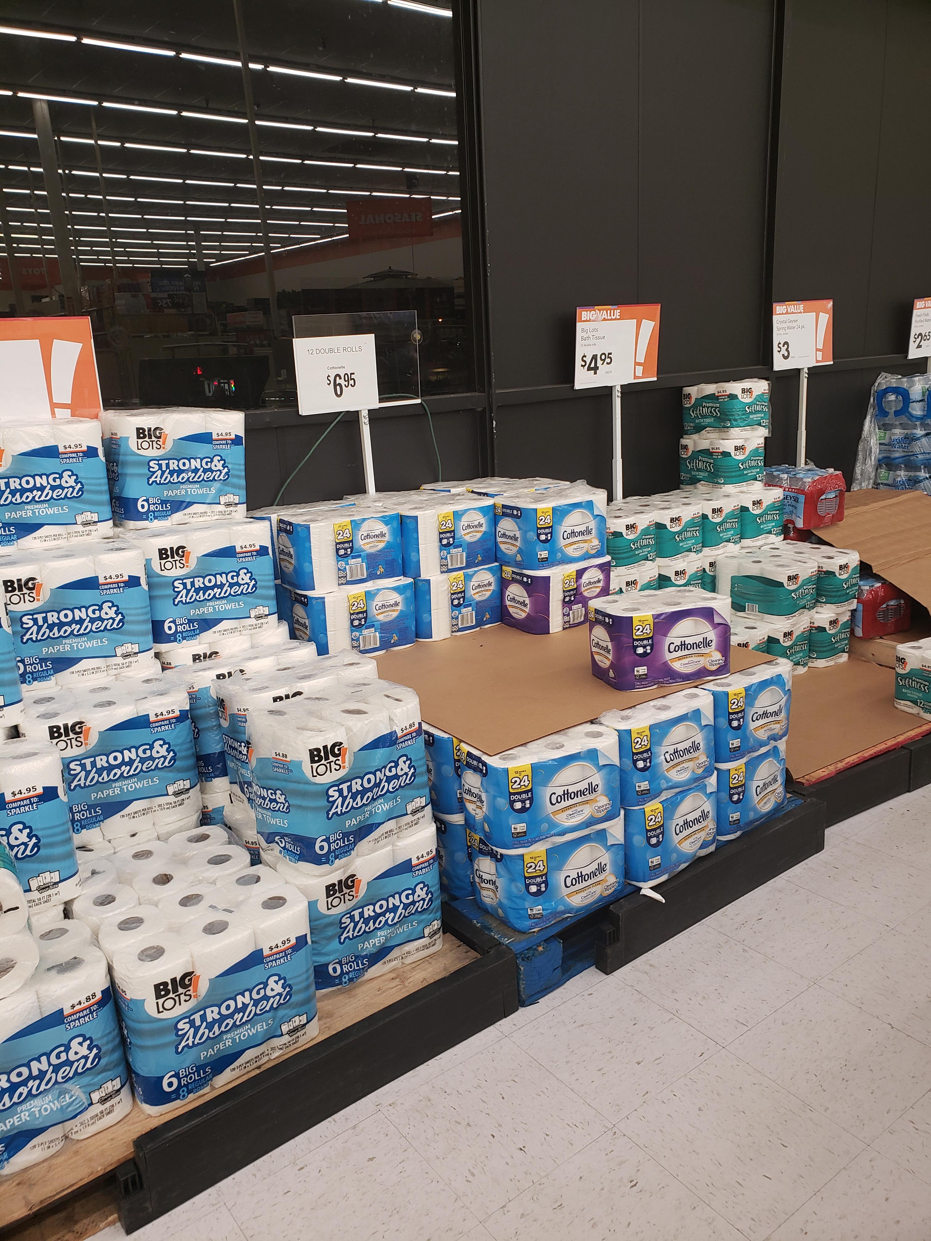 Toilet paper at Big Lots on 13th, if you're looking. r/GNV