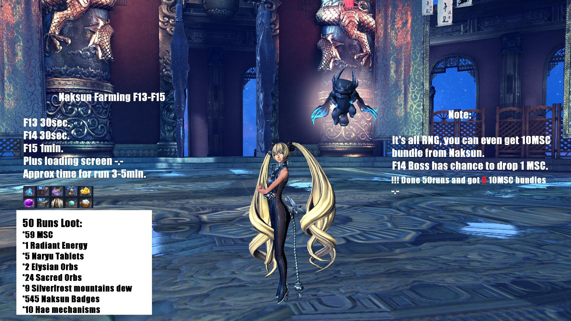 Naksun Farming (50 runs loot) Credits EU player Poision