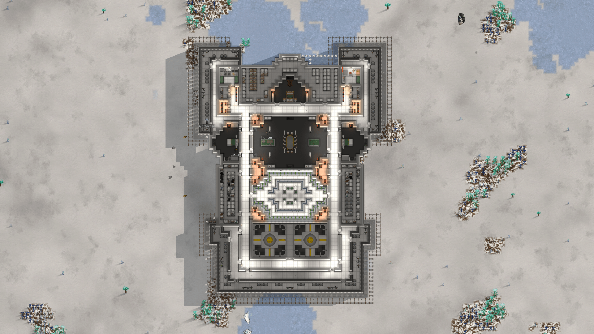 Decided to have a go at creating a glitterworld arctic base using dev