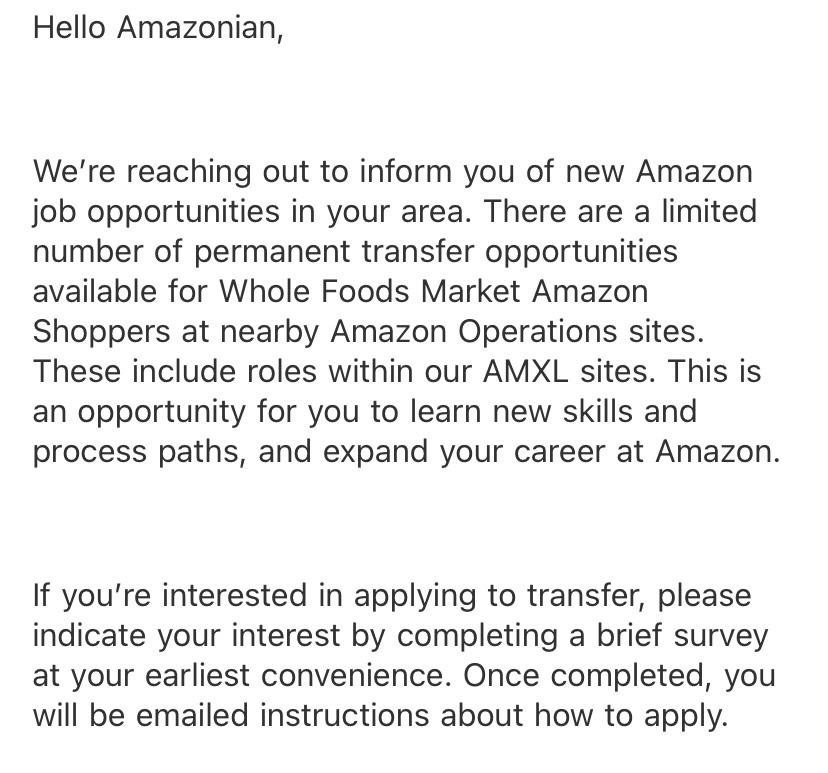 transfer opportunities? AMXL sites?