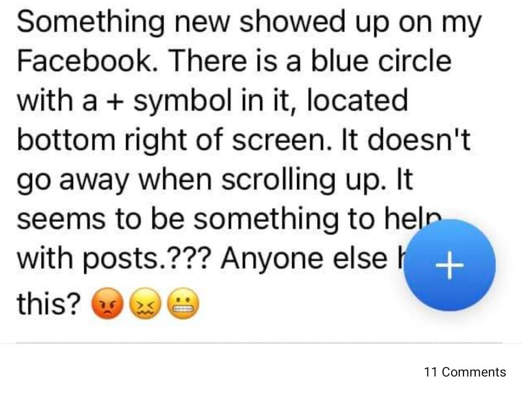 Got this blue plus sign on fb timeline what does this mean? Stalker