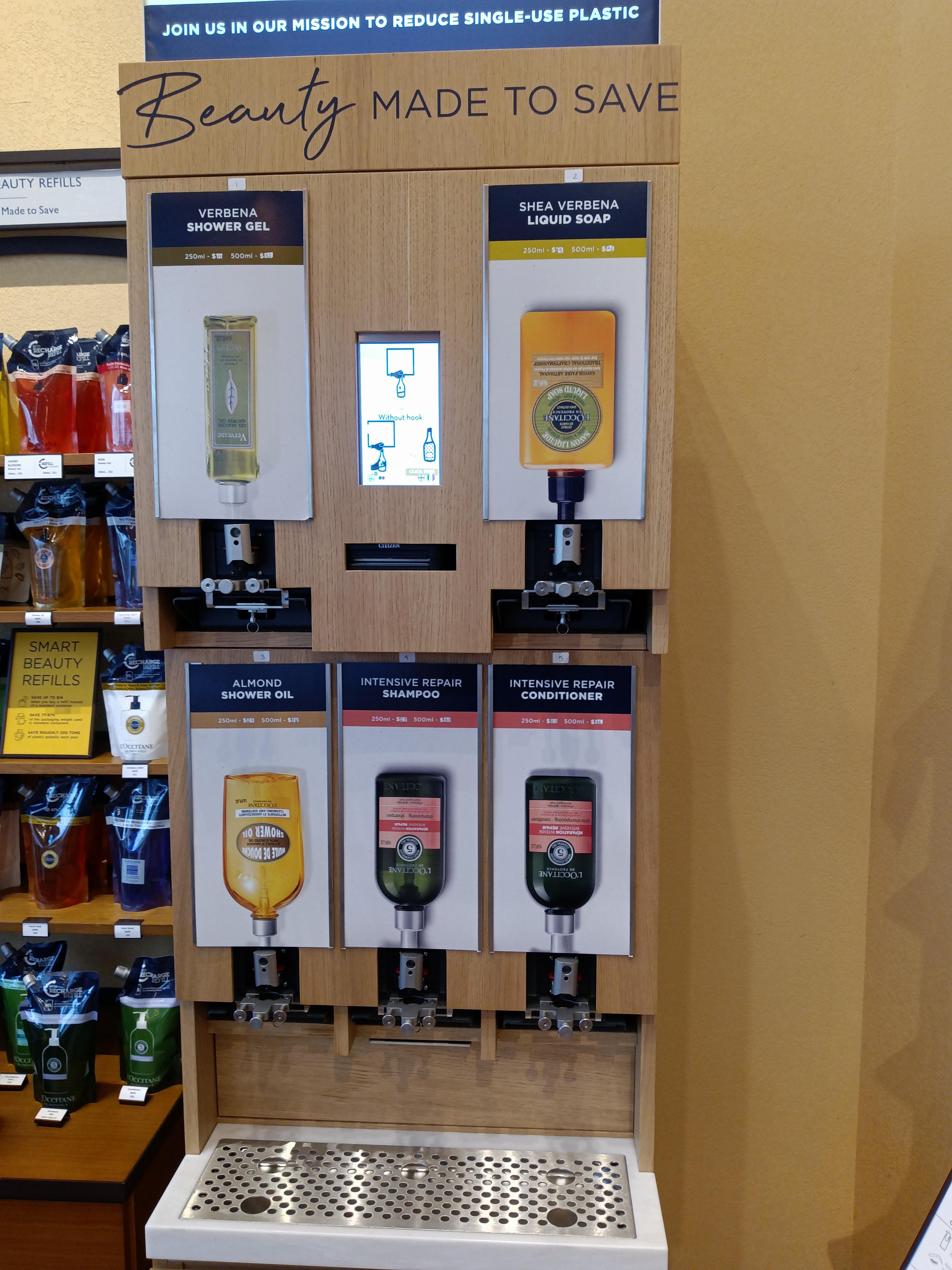 This machine dispenses Shampoo, soap, and conditioner : r/mildlyinteresting