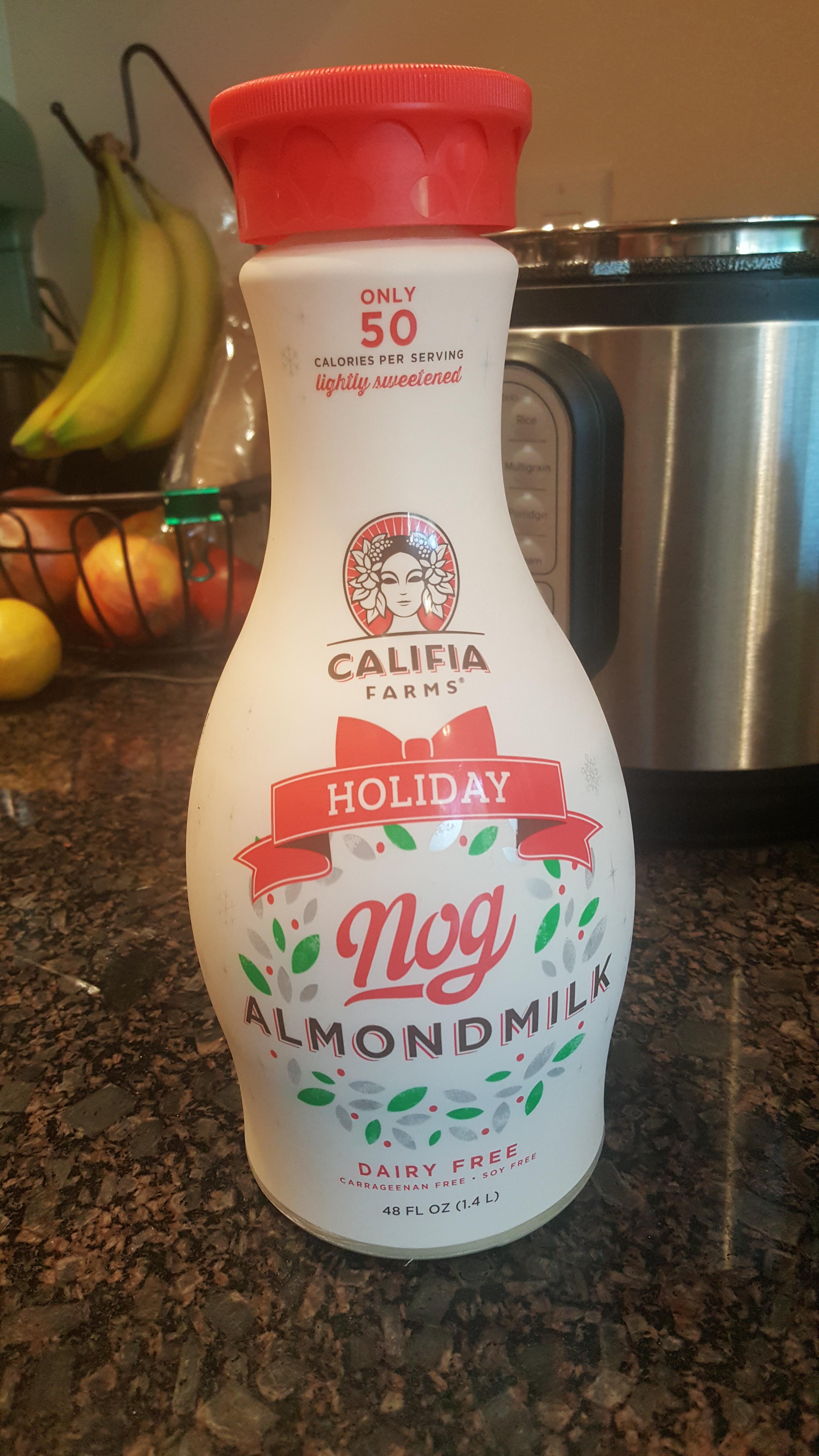 Califia Farms "Egg" Nog is heavenly. r/vegan