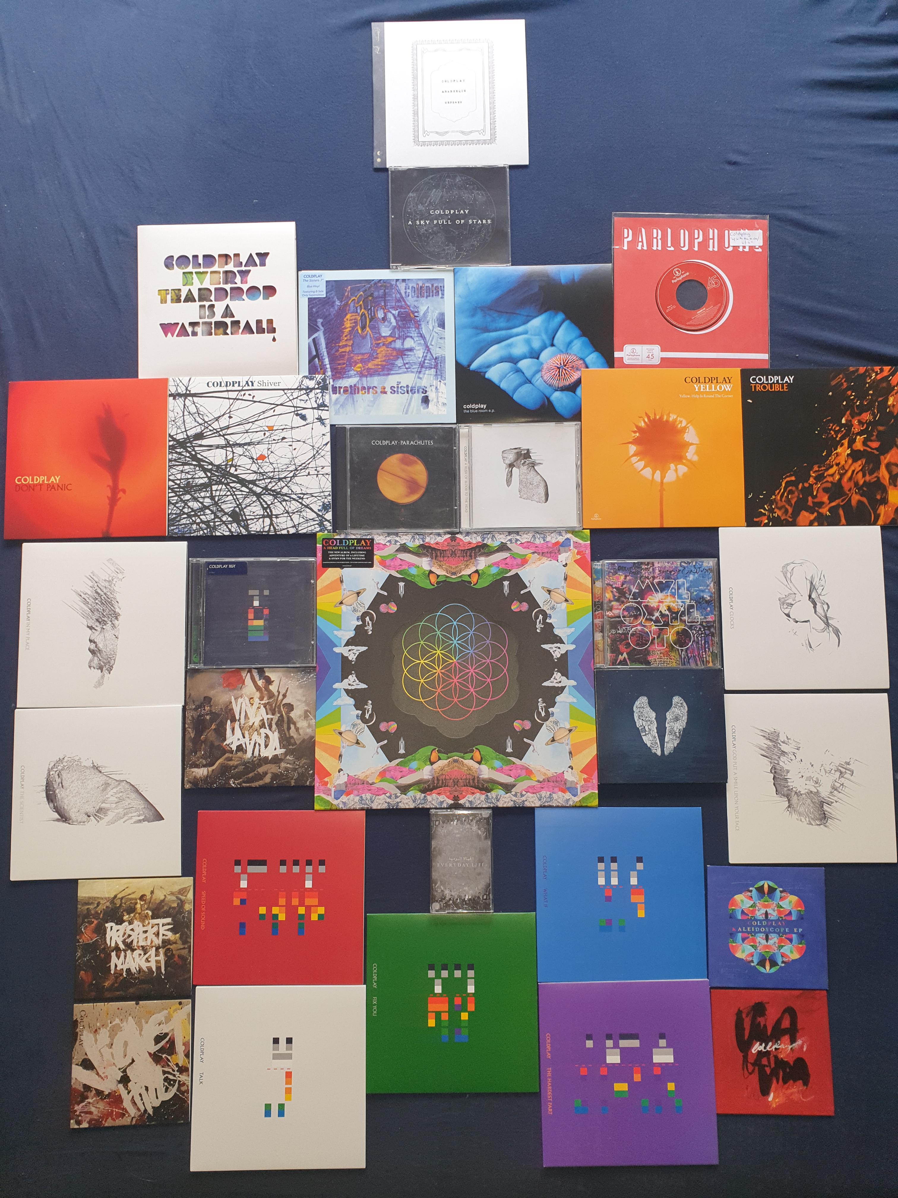That's all I've got (except the live albums). r/Coldplay