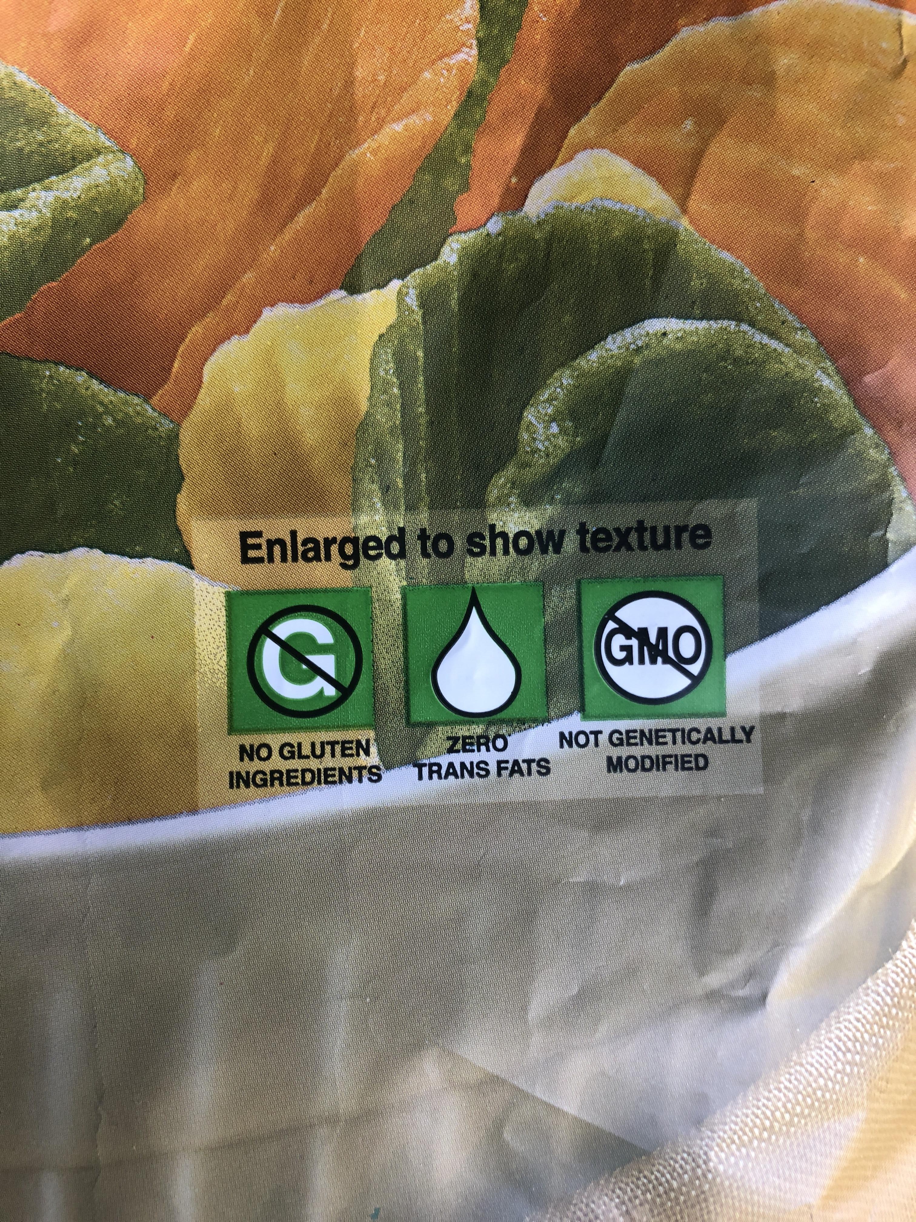 So my mom bought me these veggie straws because of the label on the