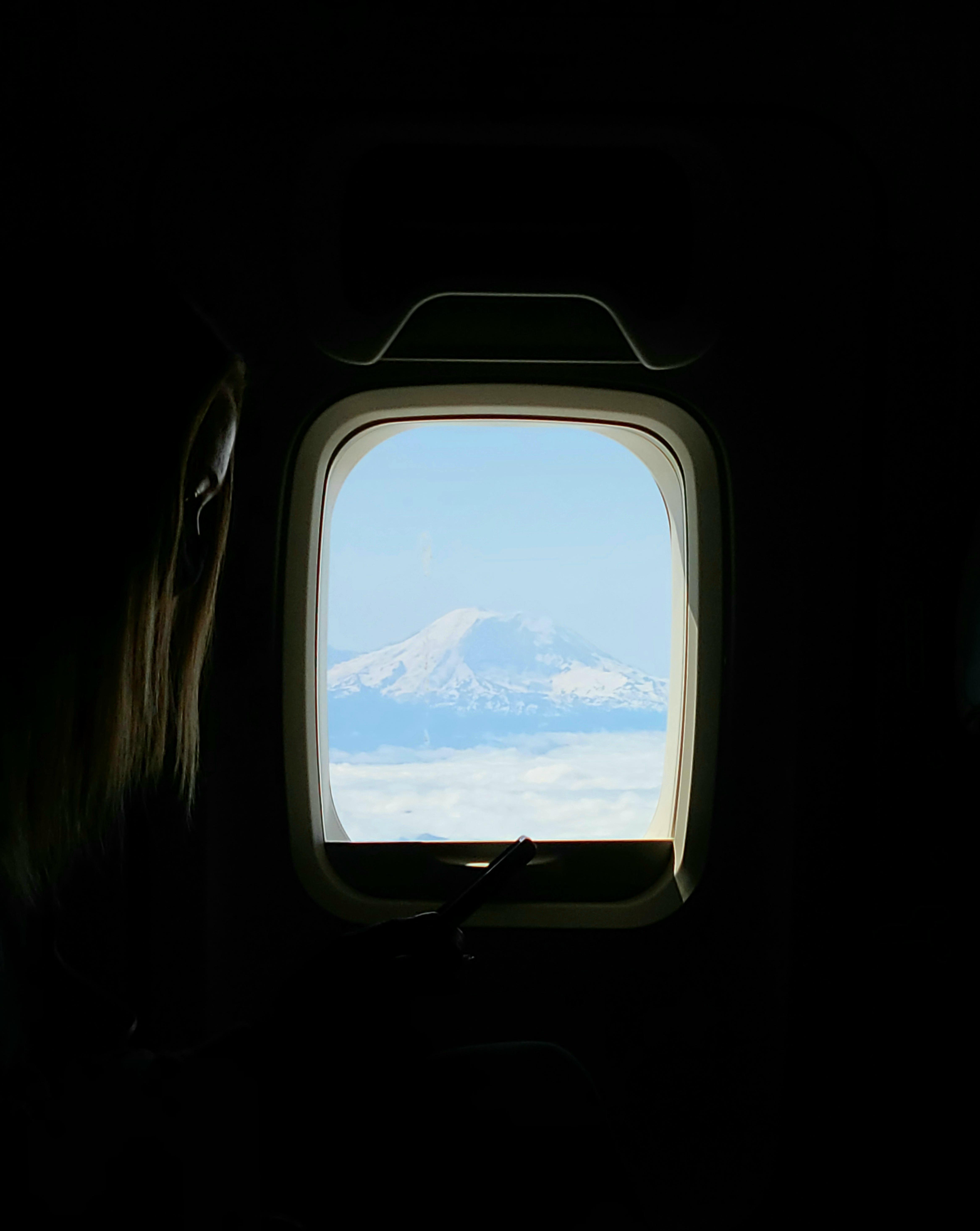 Caught this shot flying into Seattle from across the plane. Not sure