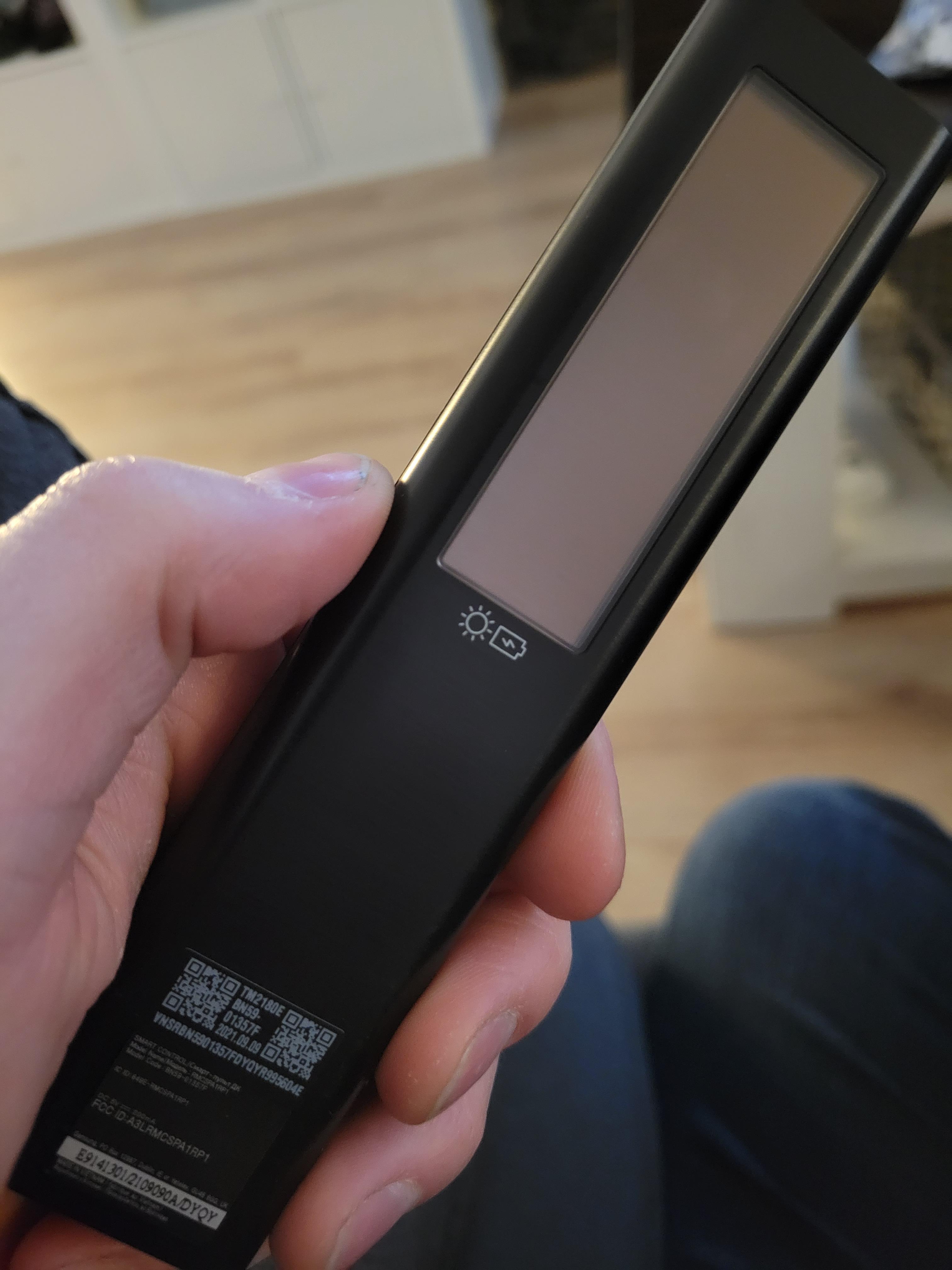 my new T.V remote doesn't run on batteries. It has to be charged via