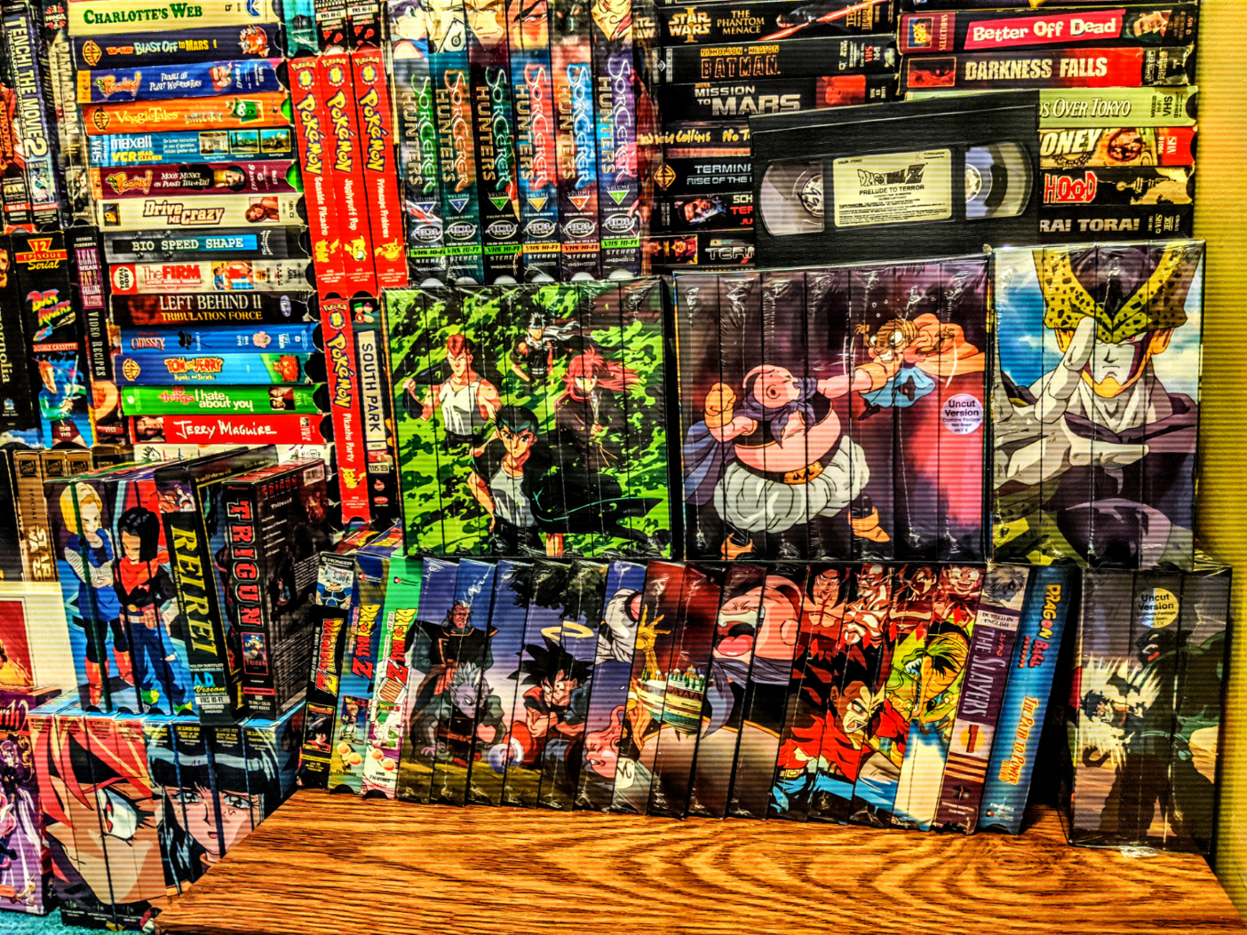 The ever expansive collection of anime on vhs r/animevhs