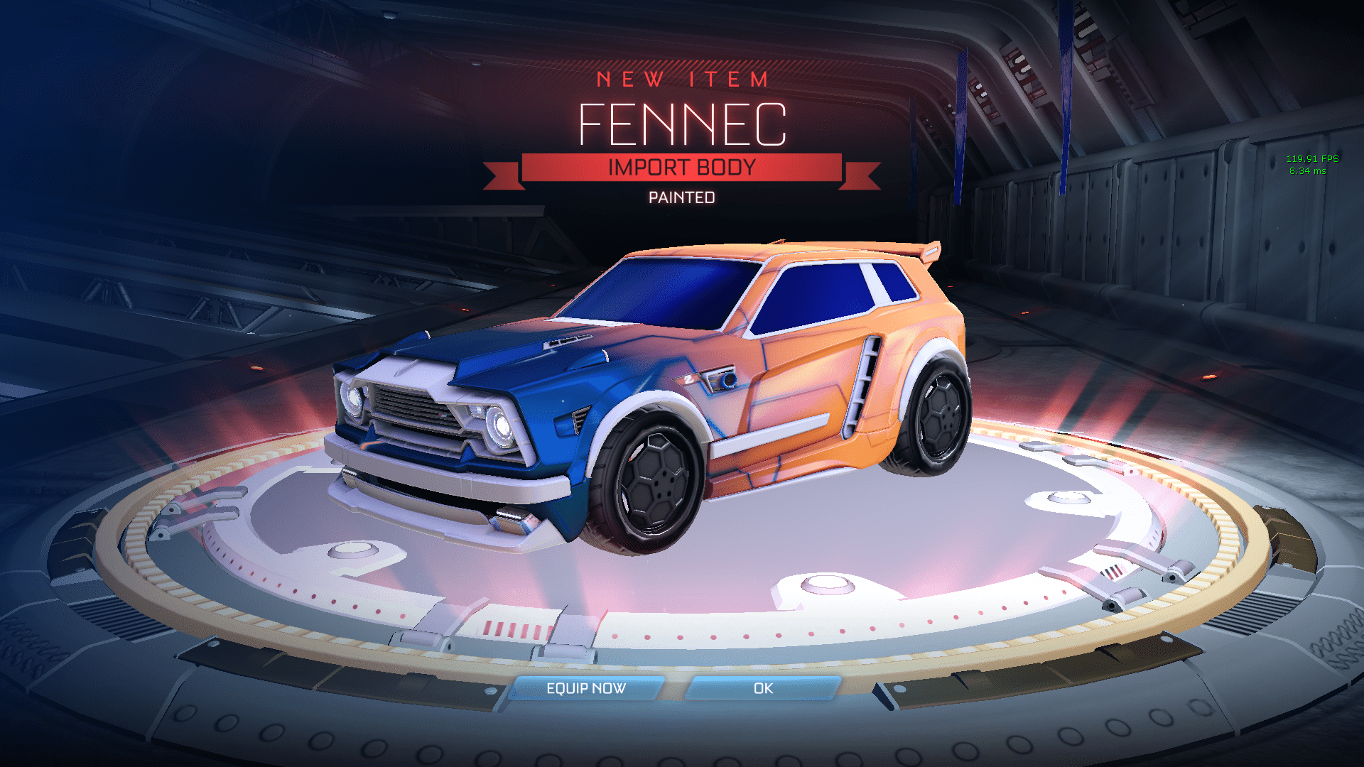 I got Fennec'd (Its actually grey) ( RocketLeague