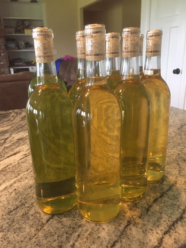 Onion wine, from my excessive yellow onion harvest this year. r