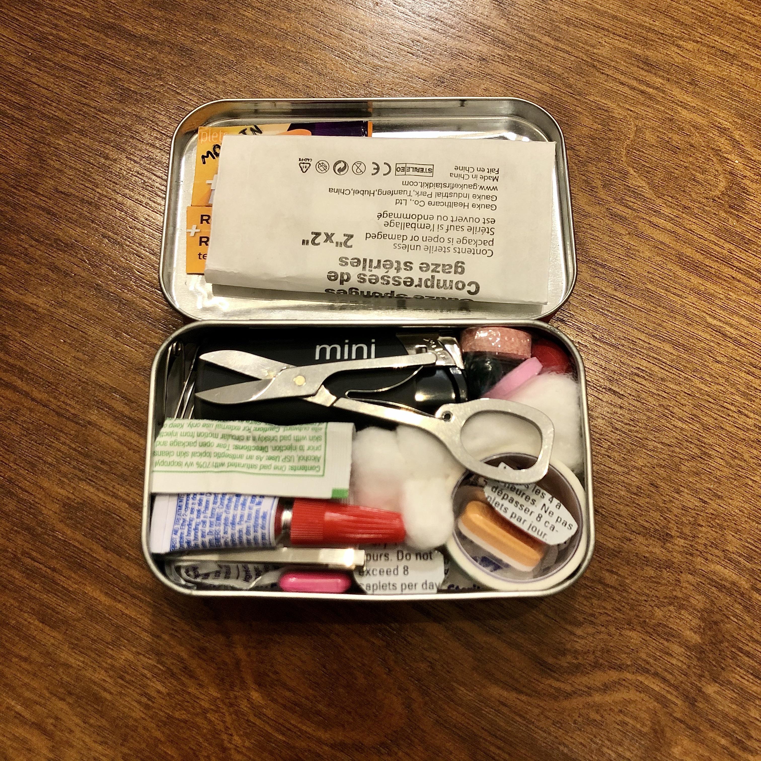 Finished my first Altoids emergency kit! r/EDC