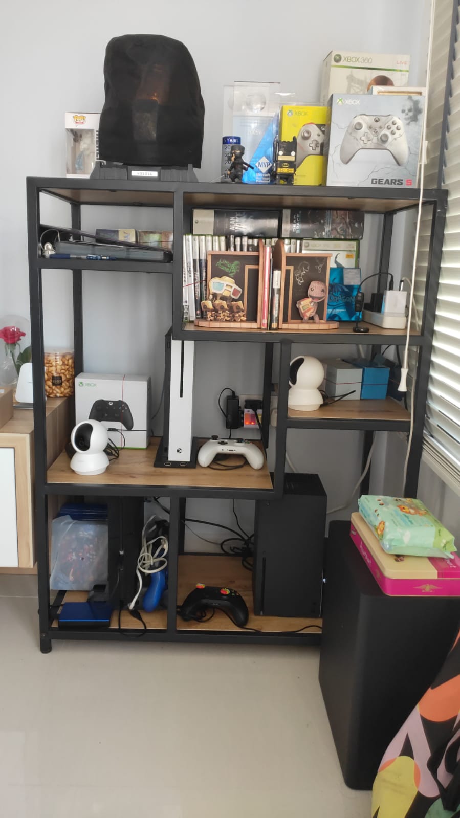 Work in progress should i move xbox series x to the upper shelf and