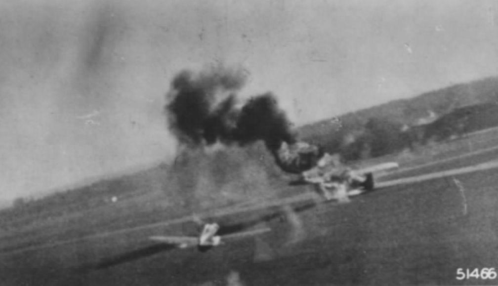 P47 strafing a German held airfield in France r/wwiipics