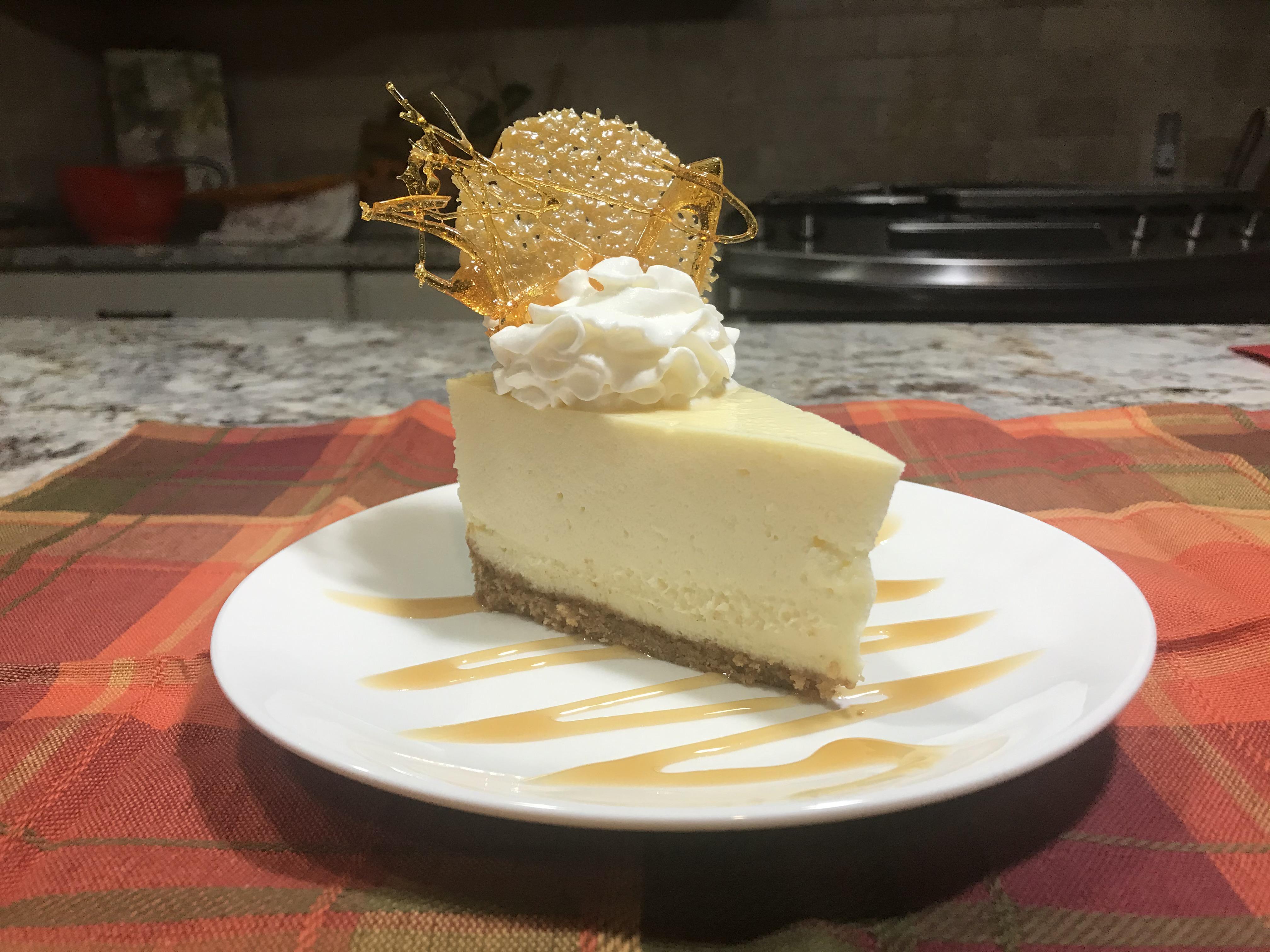 [Homemade] Cheesecake with Caramel r/food