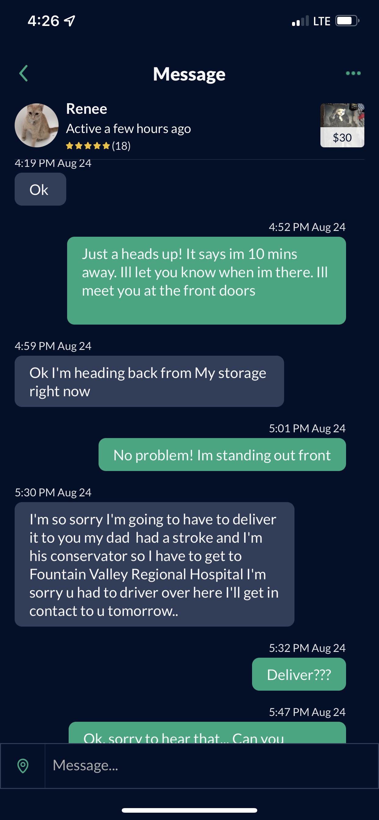 Had to open a case / Does Offerup actually do anything about people