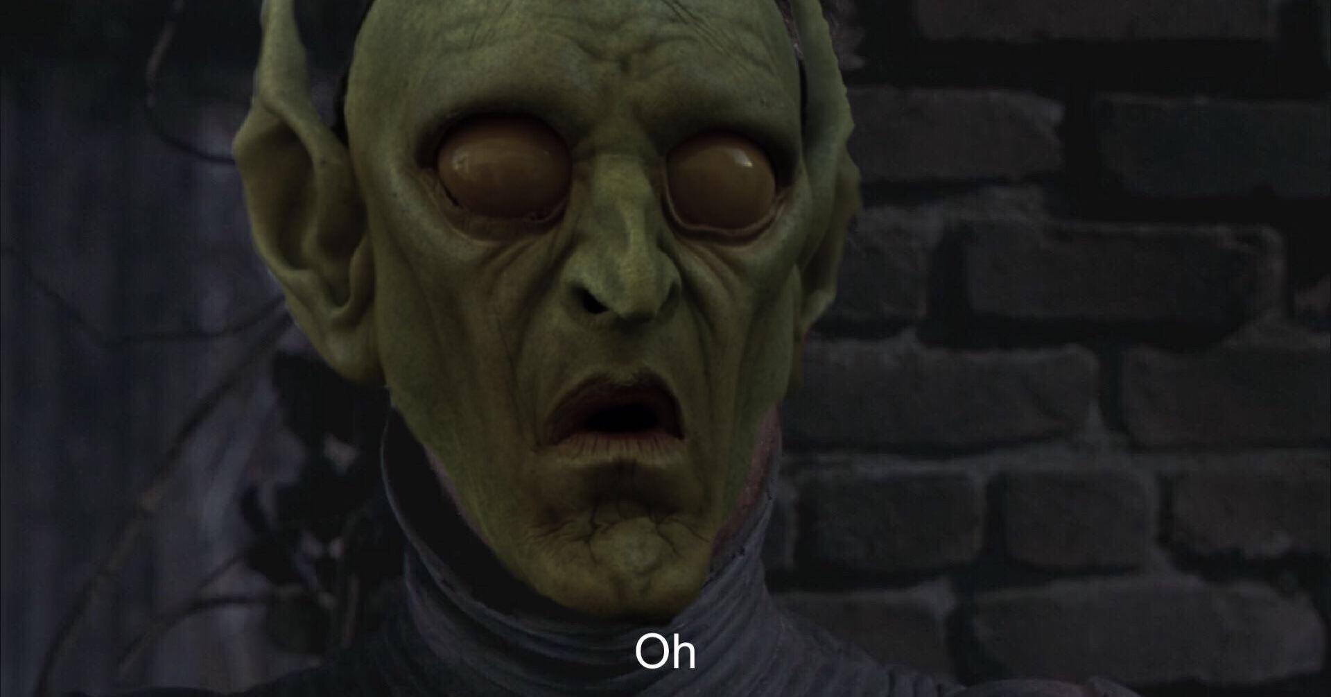 When you’re a state of the art prosthetic and animatronic Green Goblin