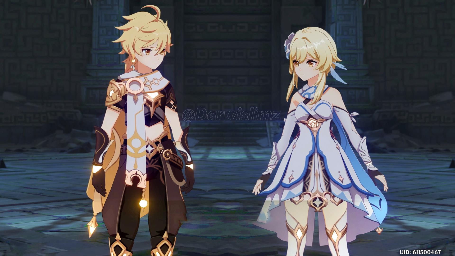 Aether and Lumine r/Genshin_Impact