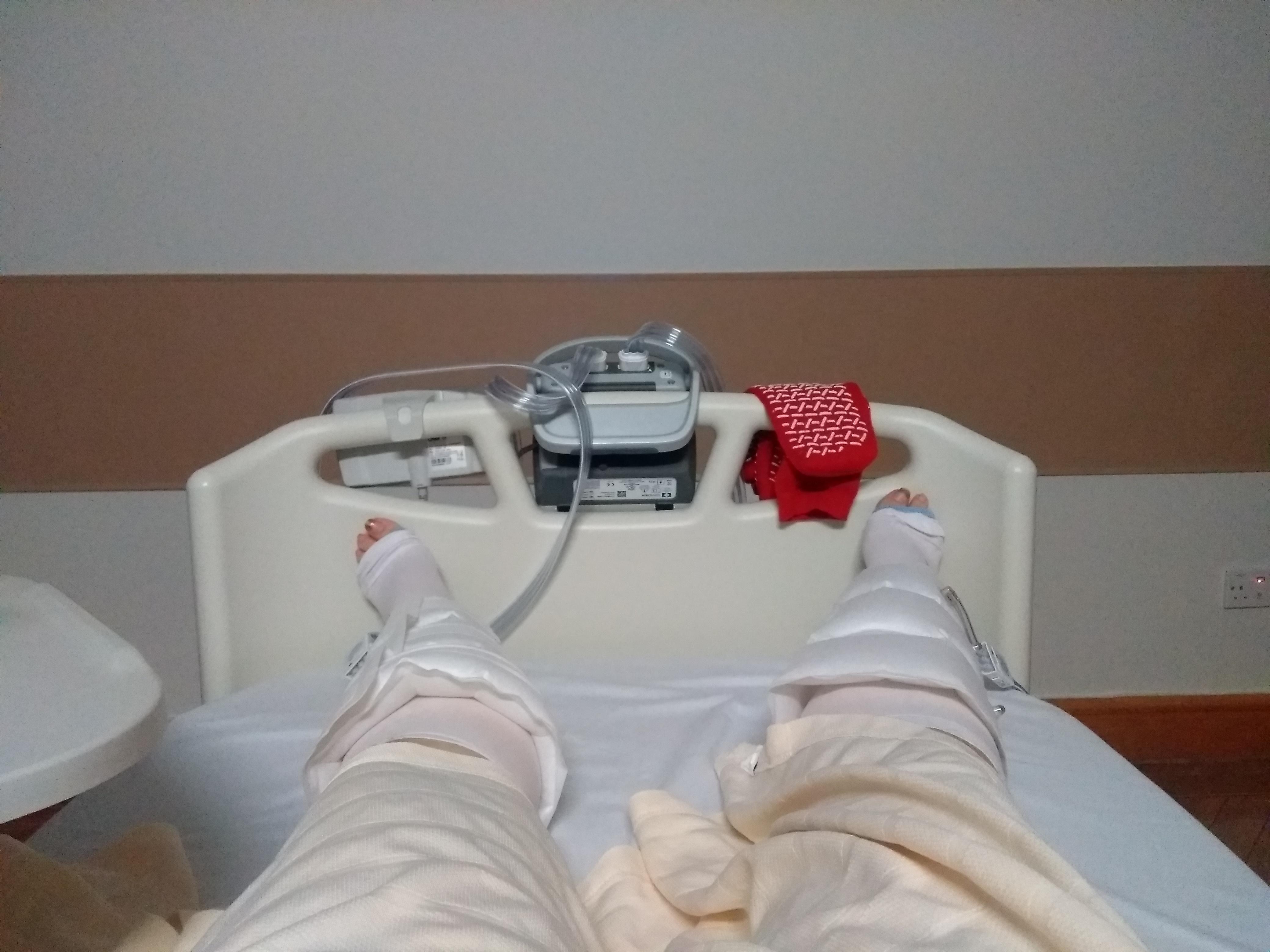 This leg massage machine that helps prevent blood clots (works by