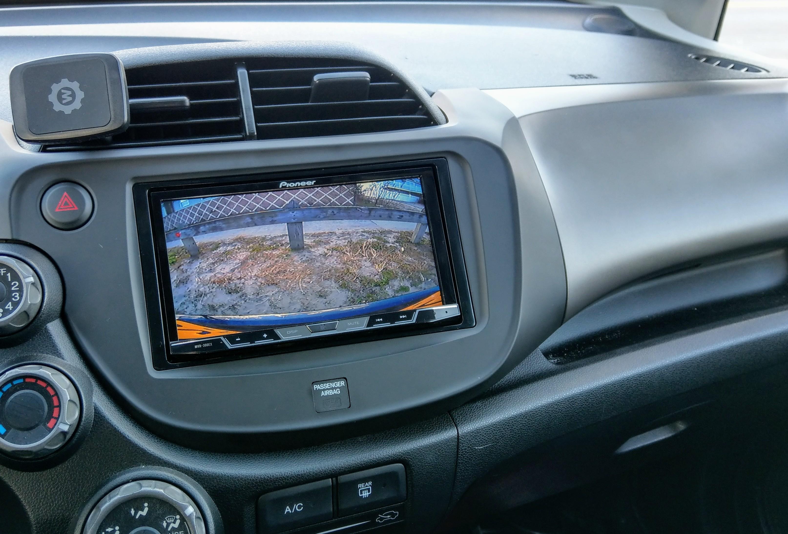 Finished installing new radio and backup camera on 2011 Sport : r/hondafit