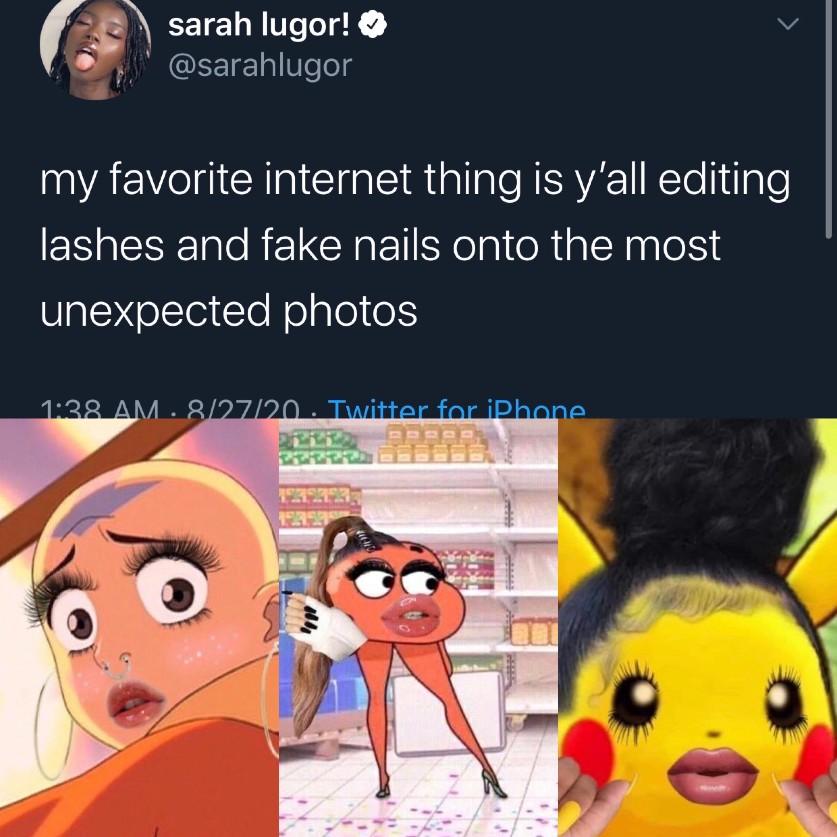 Emoji Meme With Nails And Lashes Sucio Wallpaper