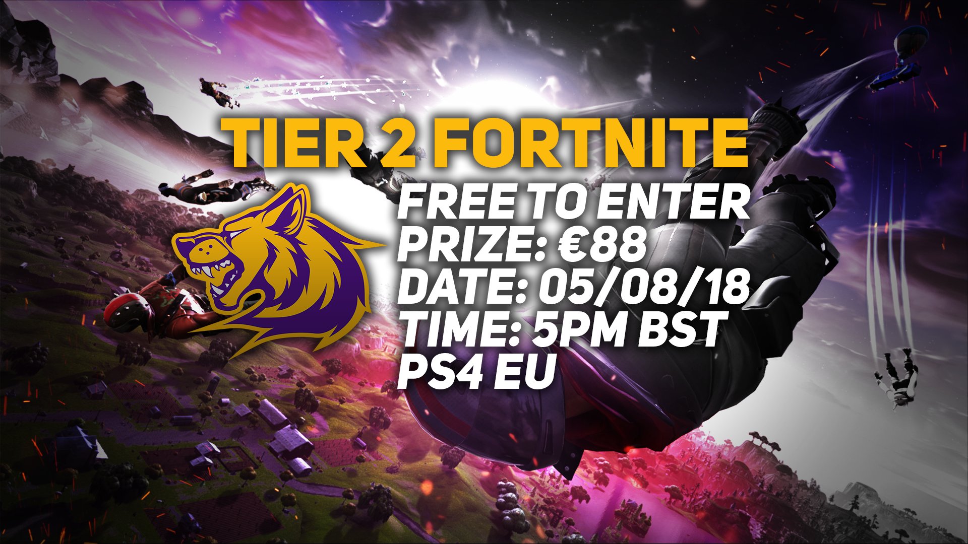 2v2 Fortnite Tournament TODAY Free to Enter 88€ PRIZE LF for