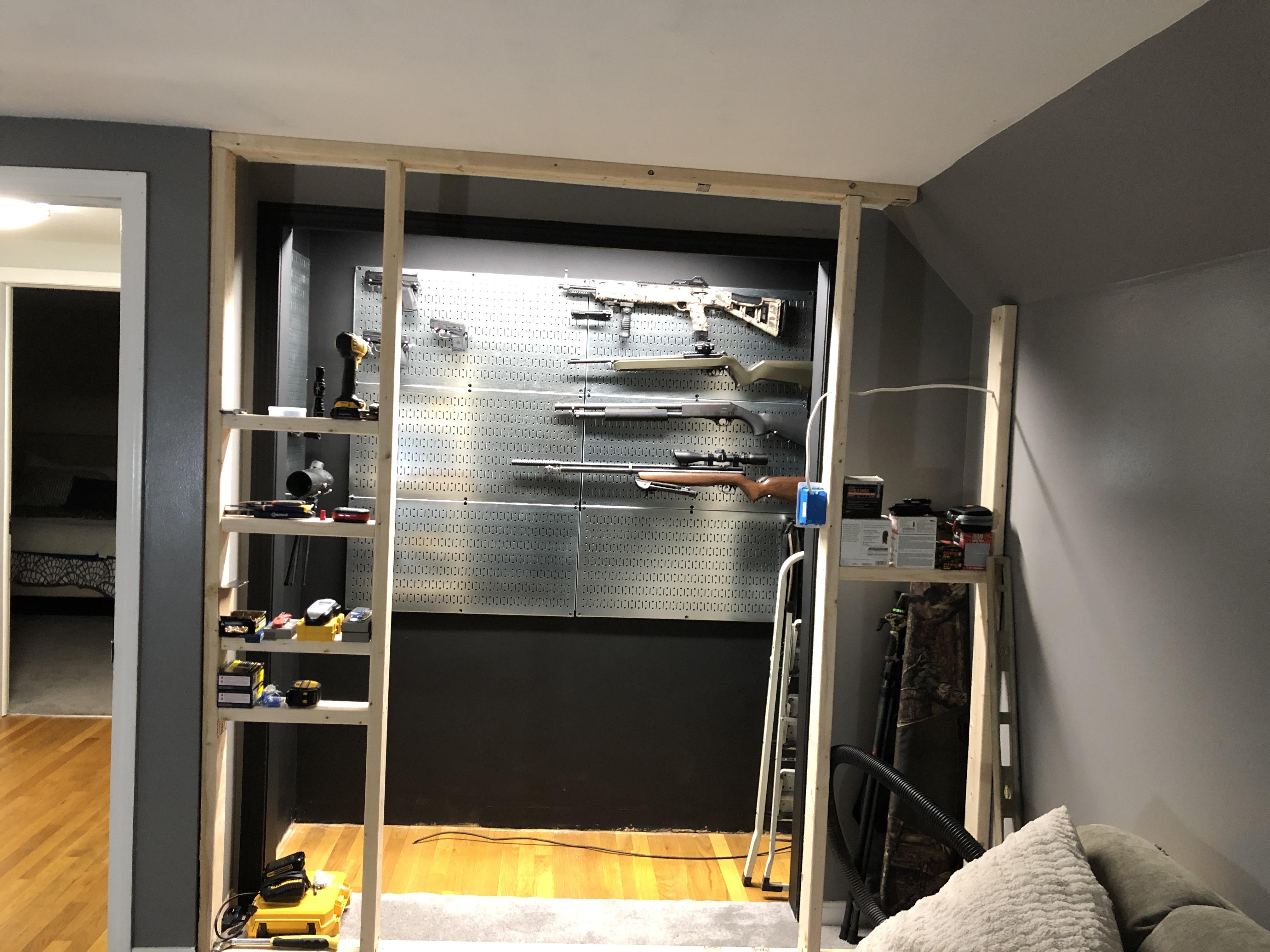 Almost done building out the gun closet, I need more guns! r/guns