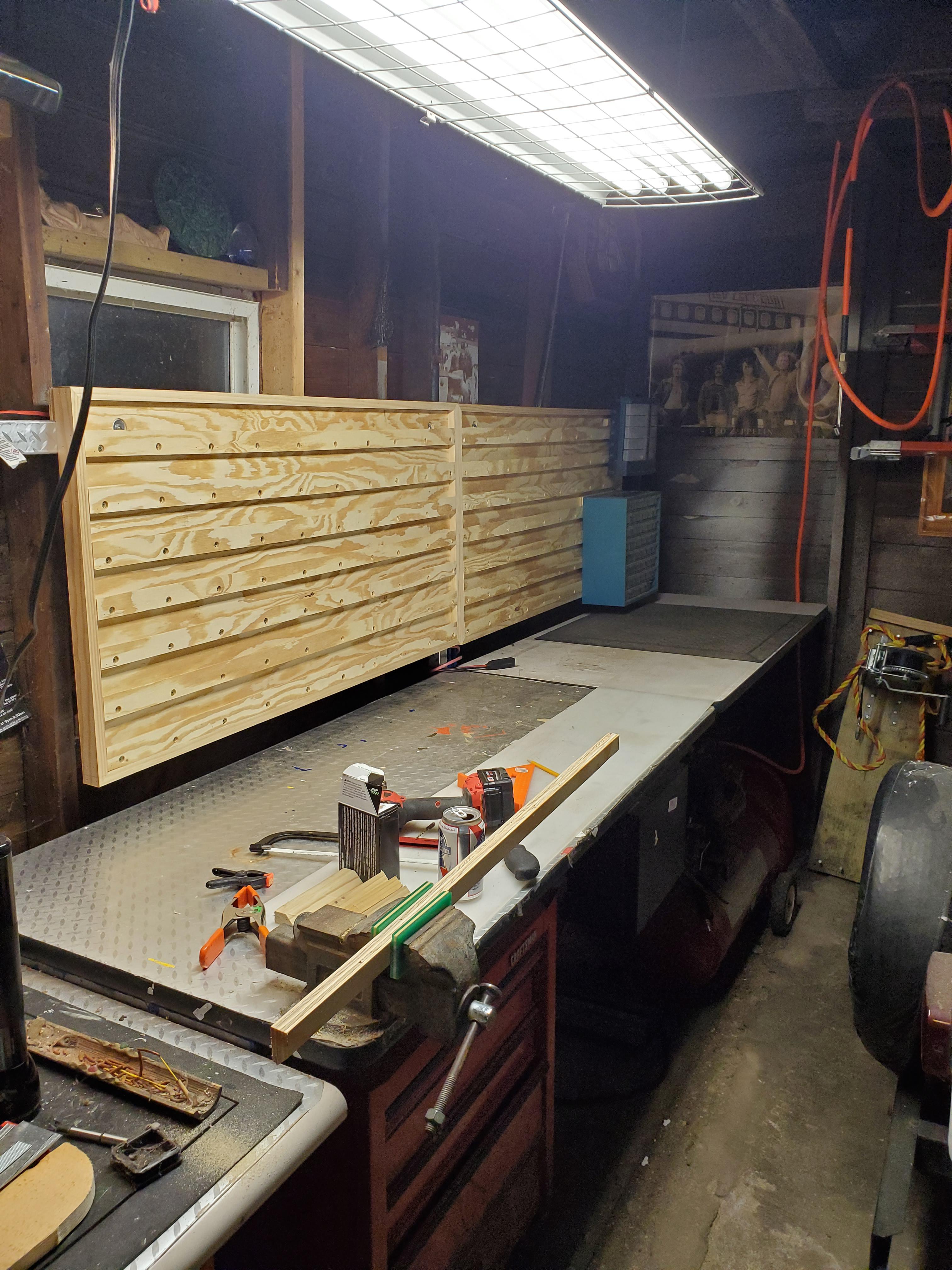 My first attempt at a French Cleat System (beginning stages) (**new to