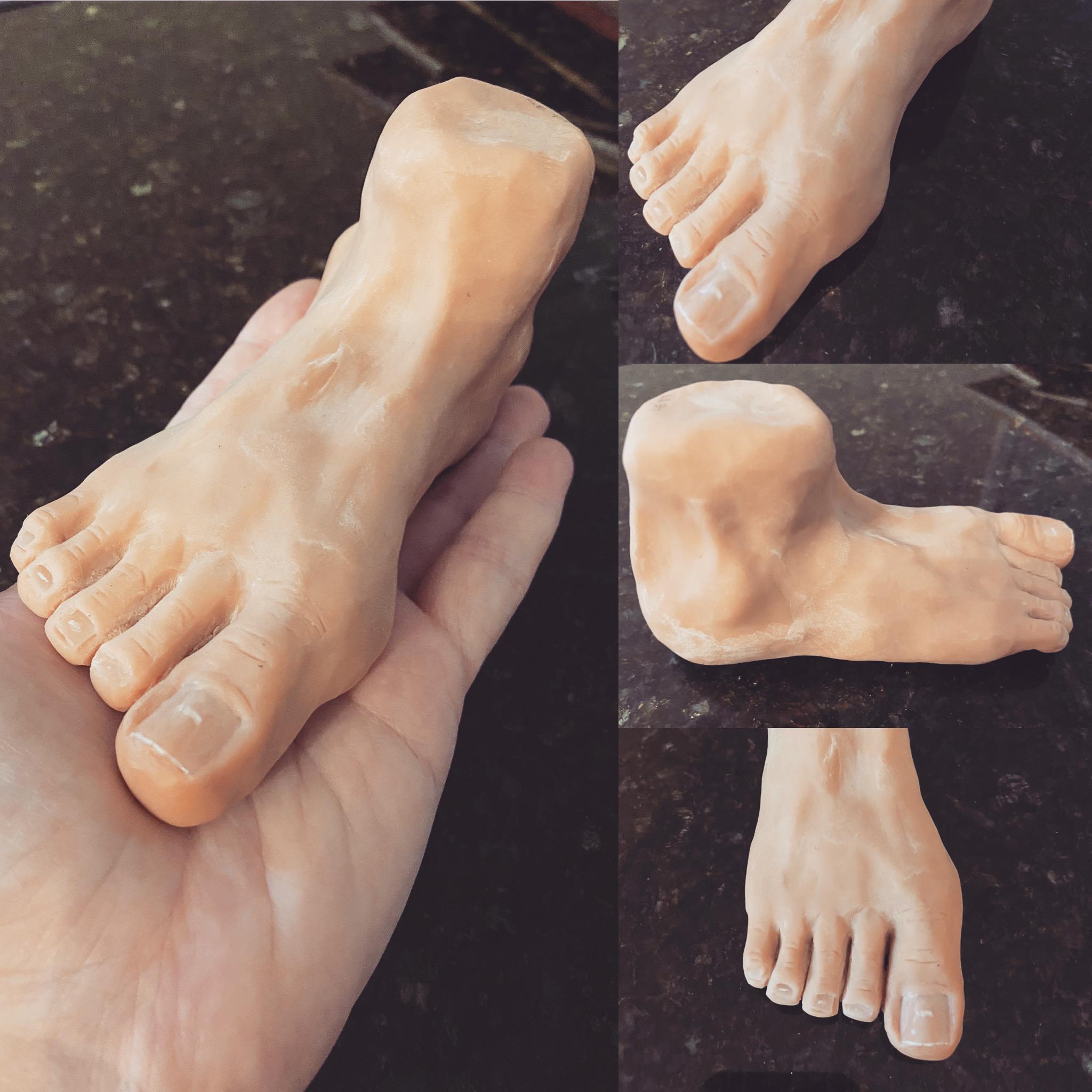 I got extra credit for adding realistic toenails to my miniature