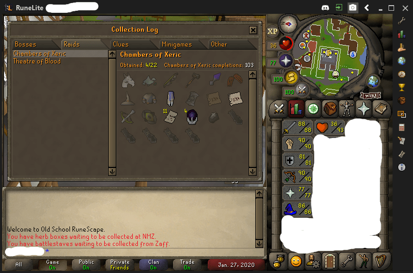 Got the ancestral robe bottoms on my first solo no death cox run at