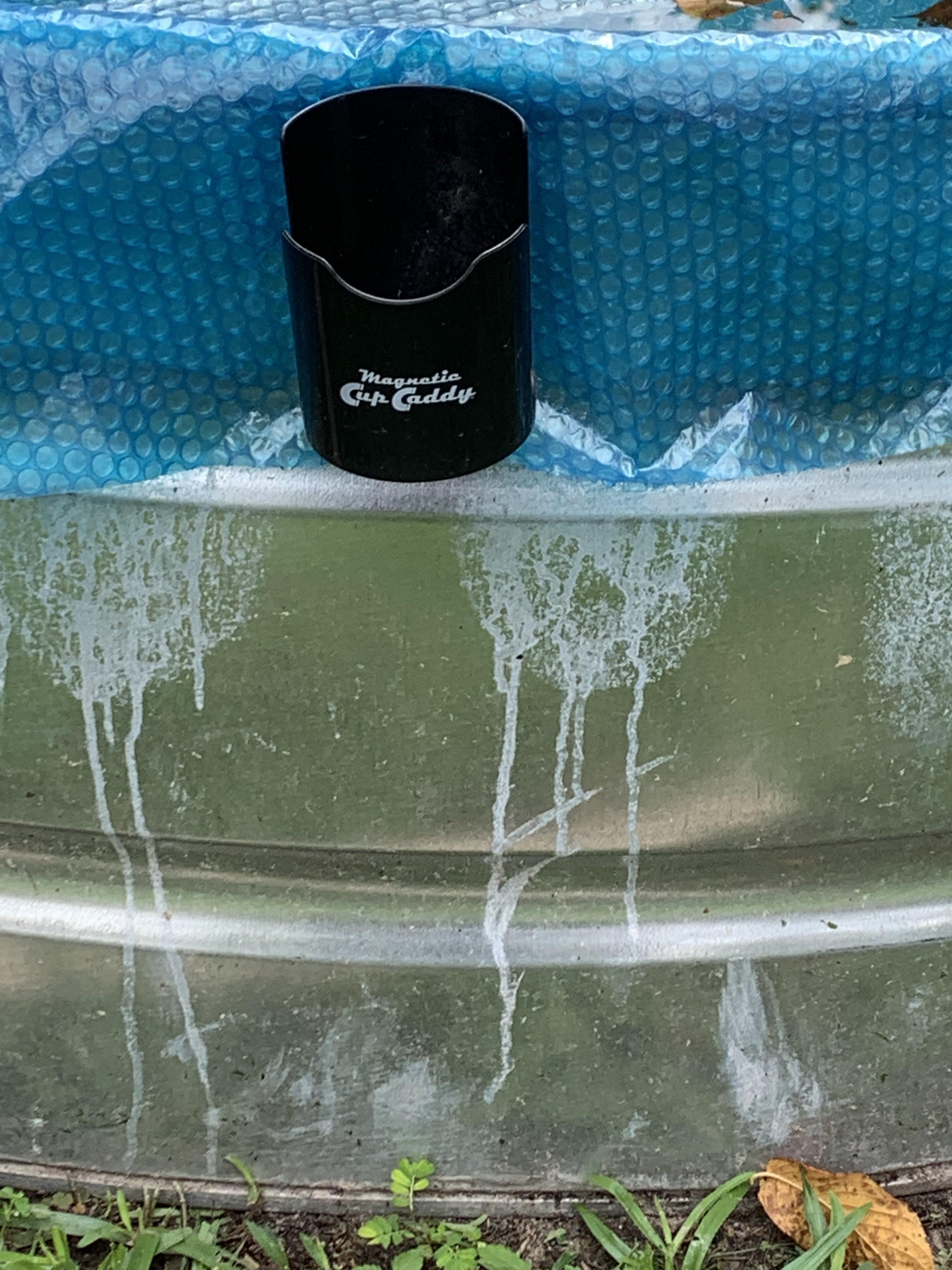 Does anyone know what this is? It looks like calcium buildup from water