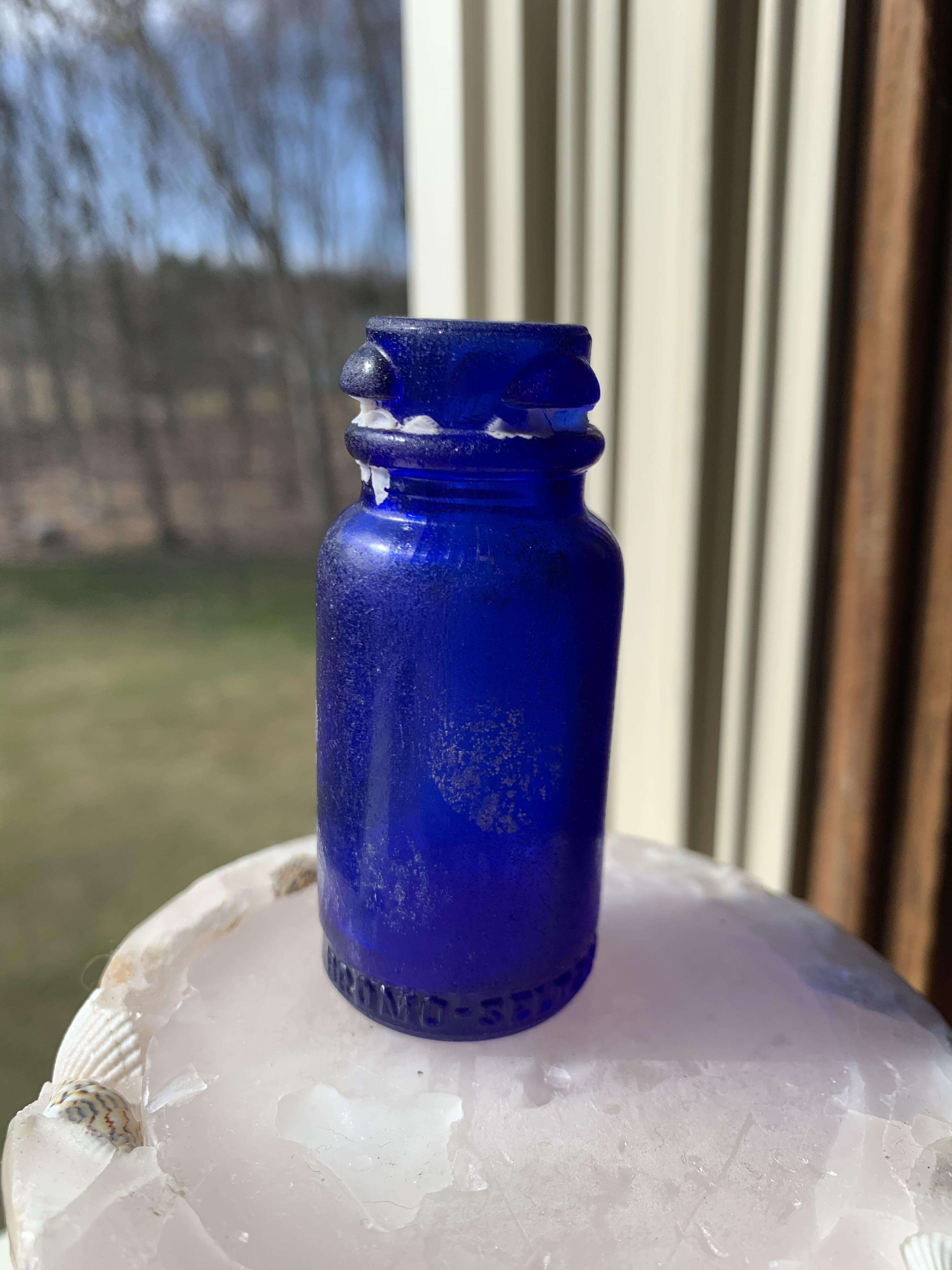 Found this antique bromo seltzer bottle washed ashore a CT beach