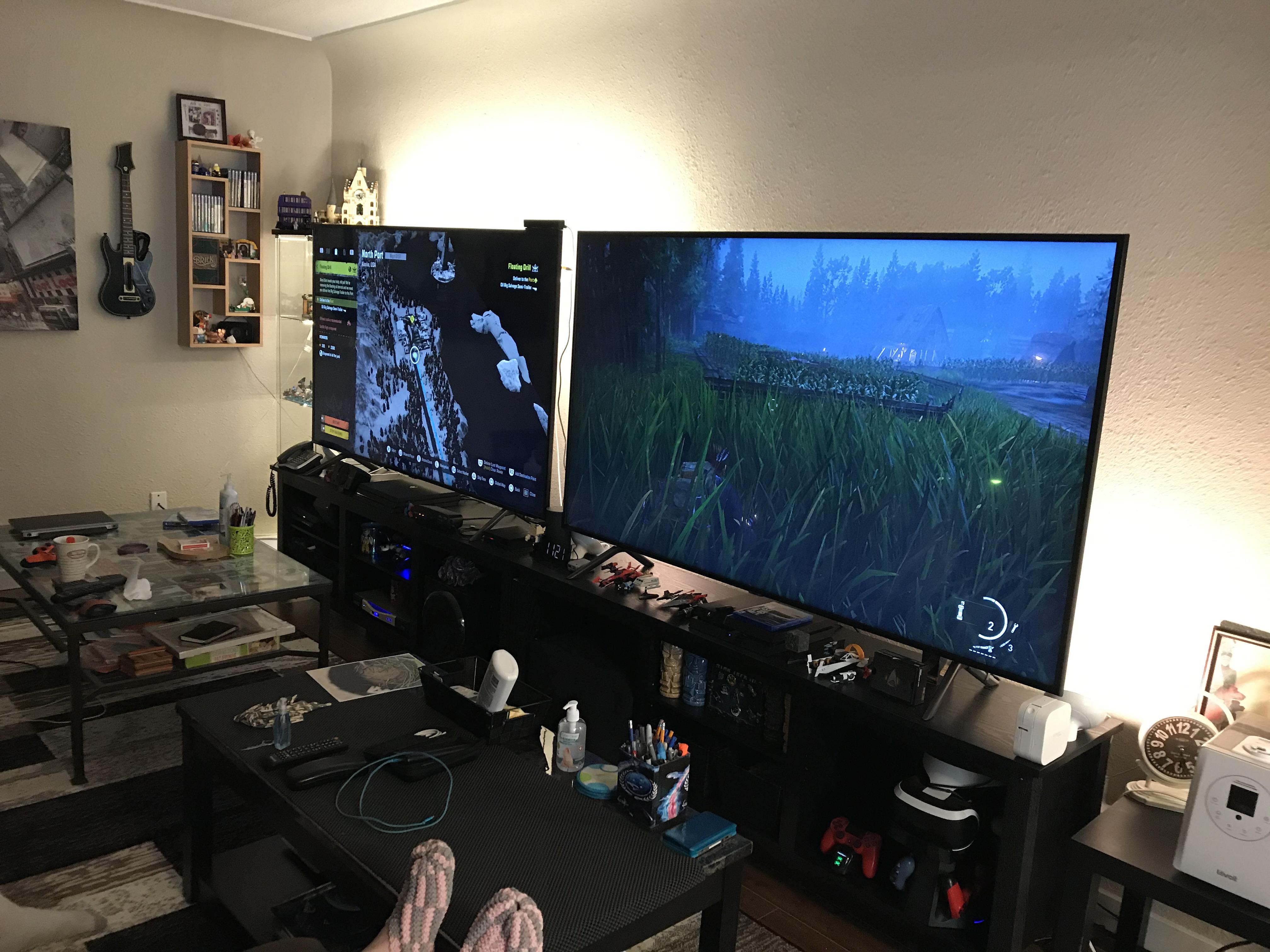 Our His and Hers gaming setup r/gaming
