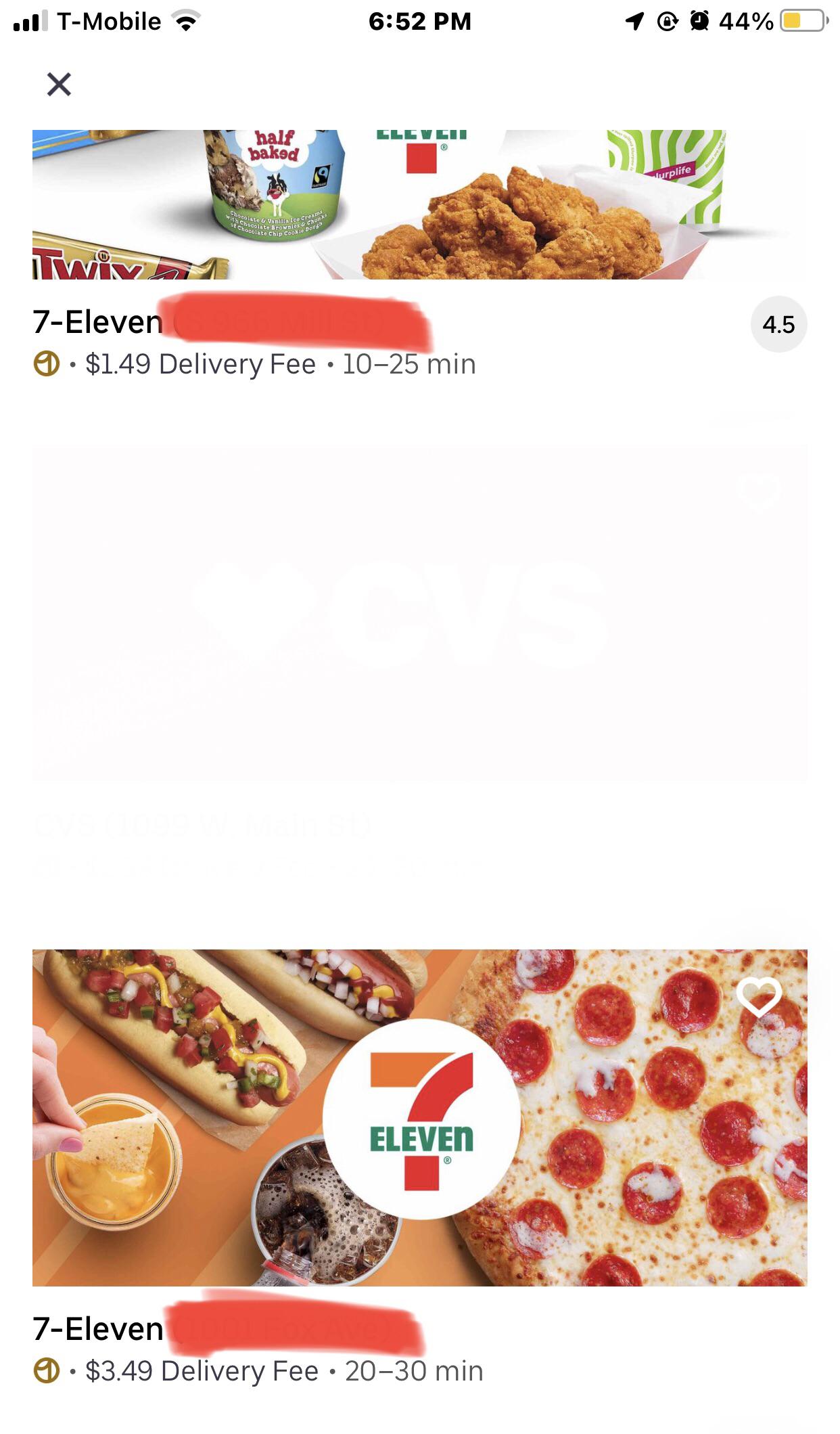 The top 7/11 is about 7 minutes away from me. The bottom is less than a
