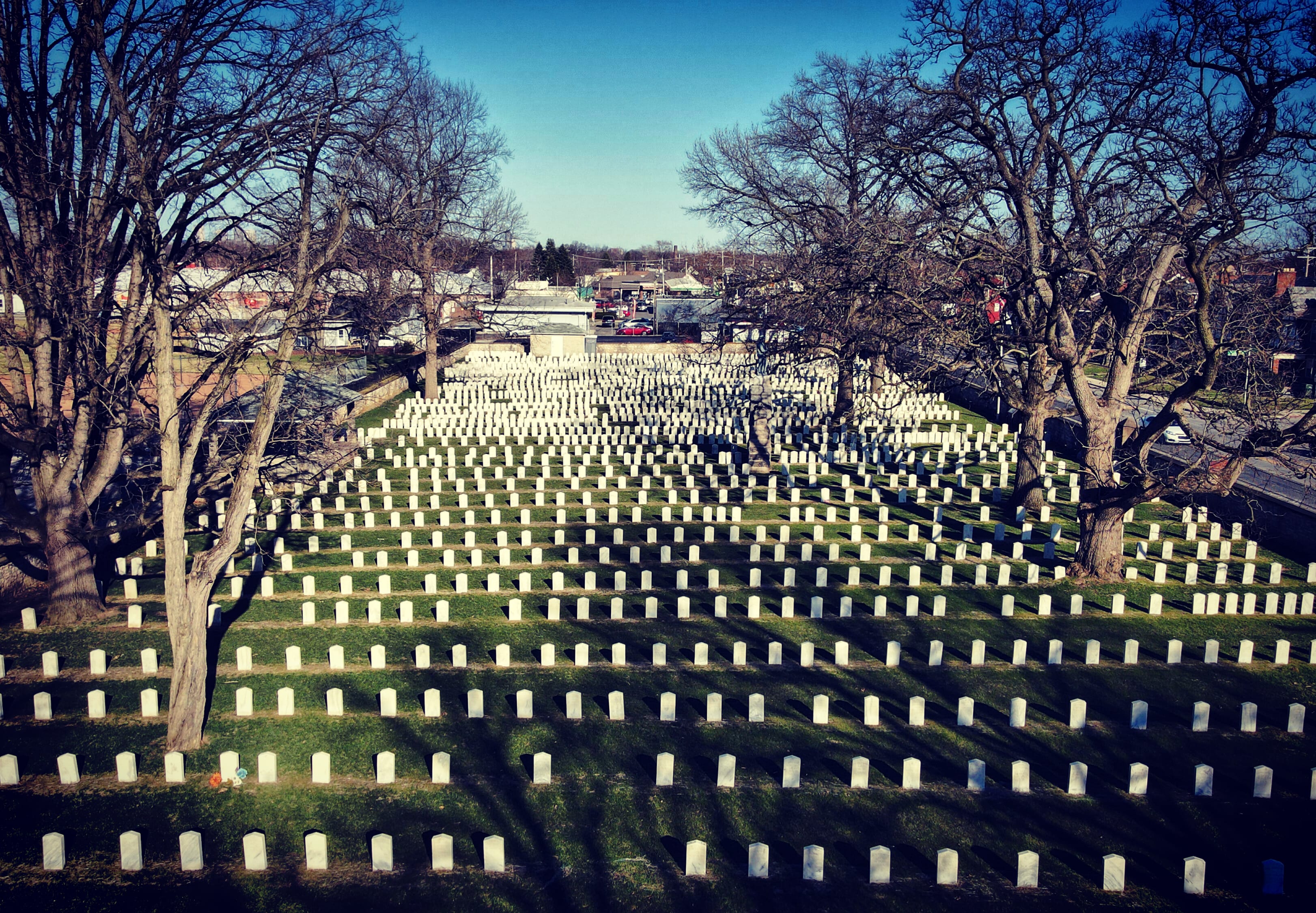 Confederate Cemetery at Camp Chase, West Columbus... shot with my drone