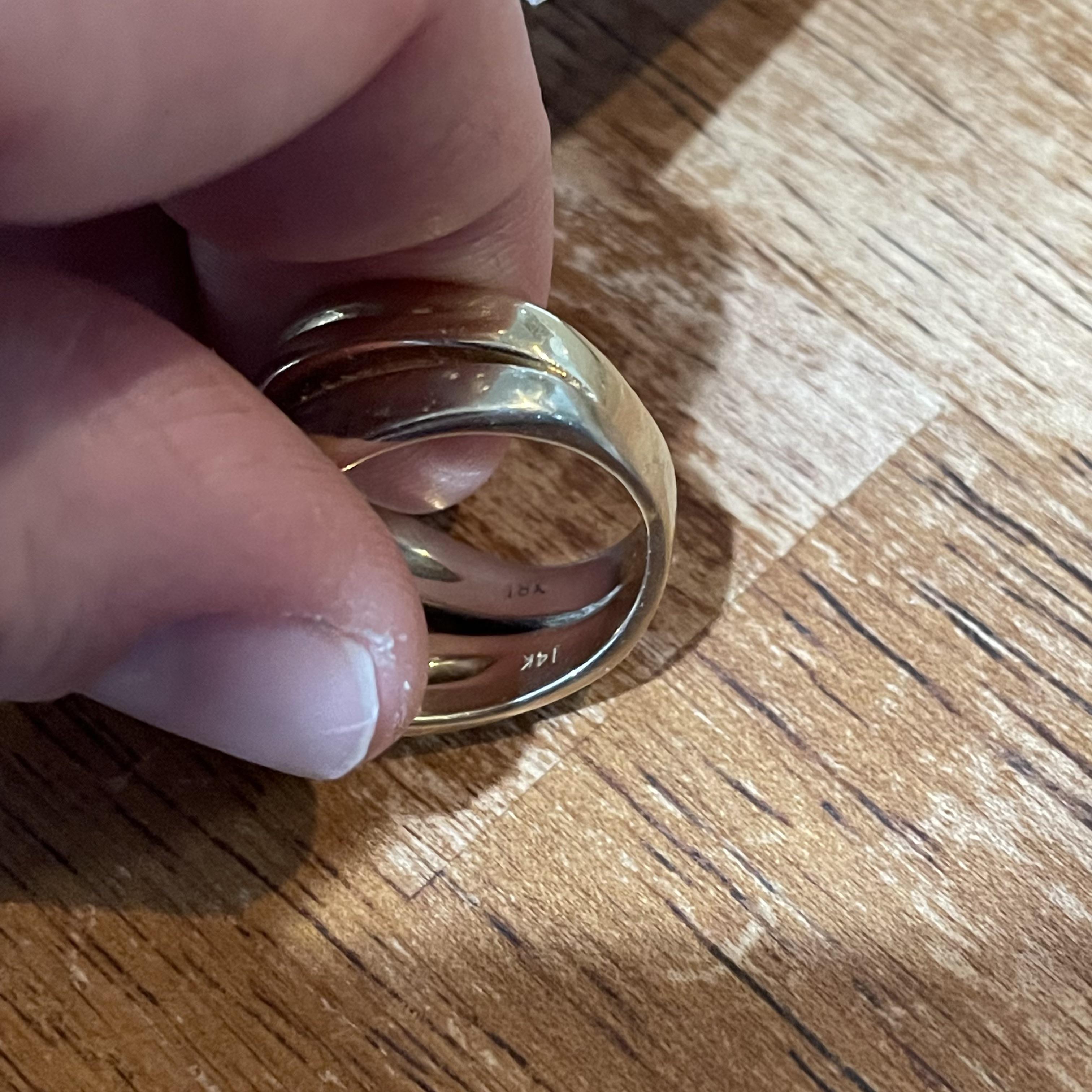 This gold ring says 14k and 18k? What does this mean? r/Gold