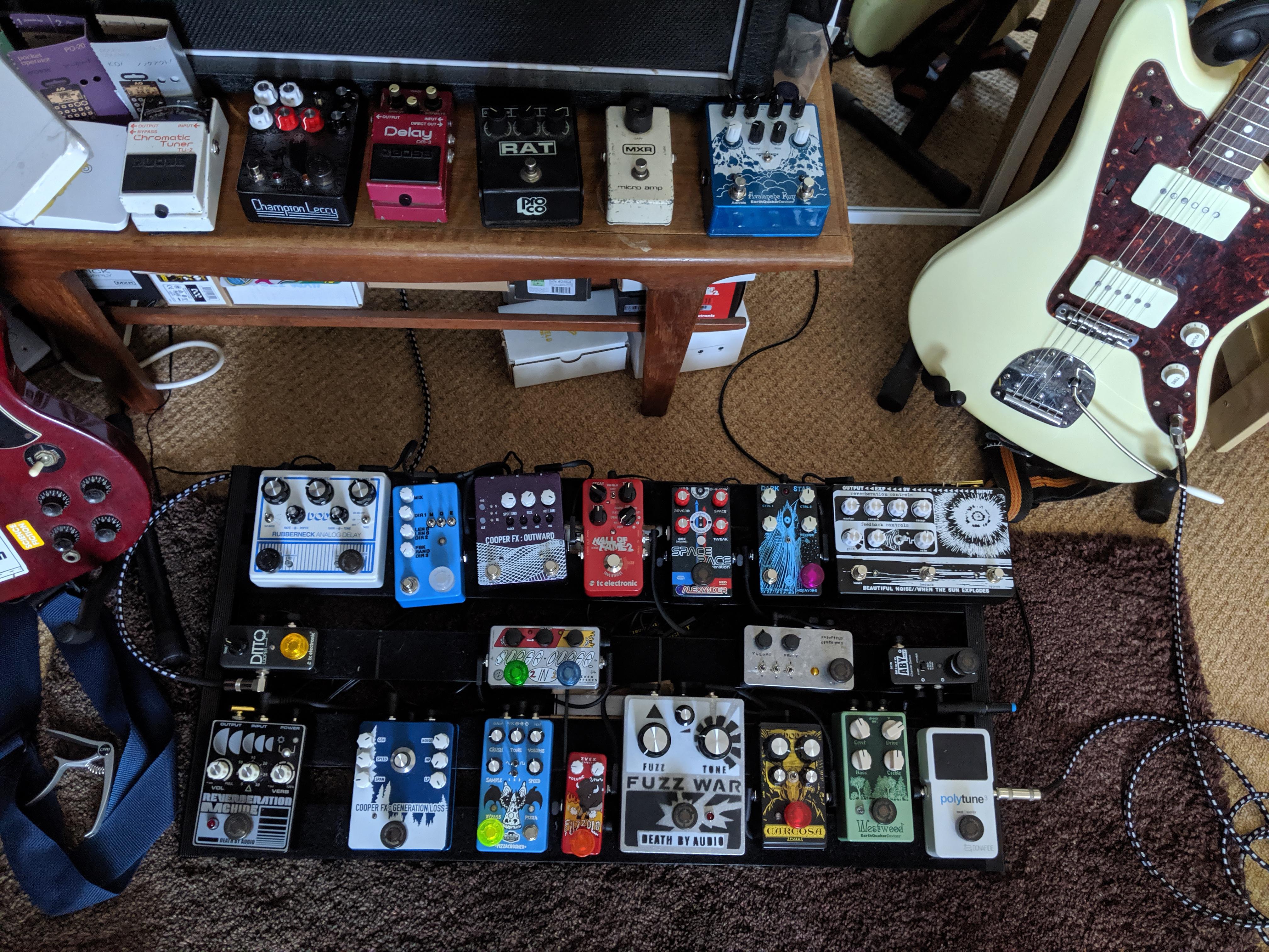 'Finished' this five pedals ago, now I can't fit it all on. r