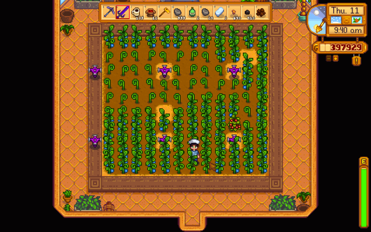 Greenhouse full of ancient fruit (and a cranberry) r/StardewValley
