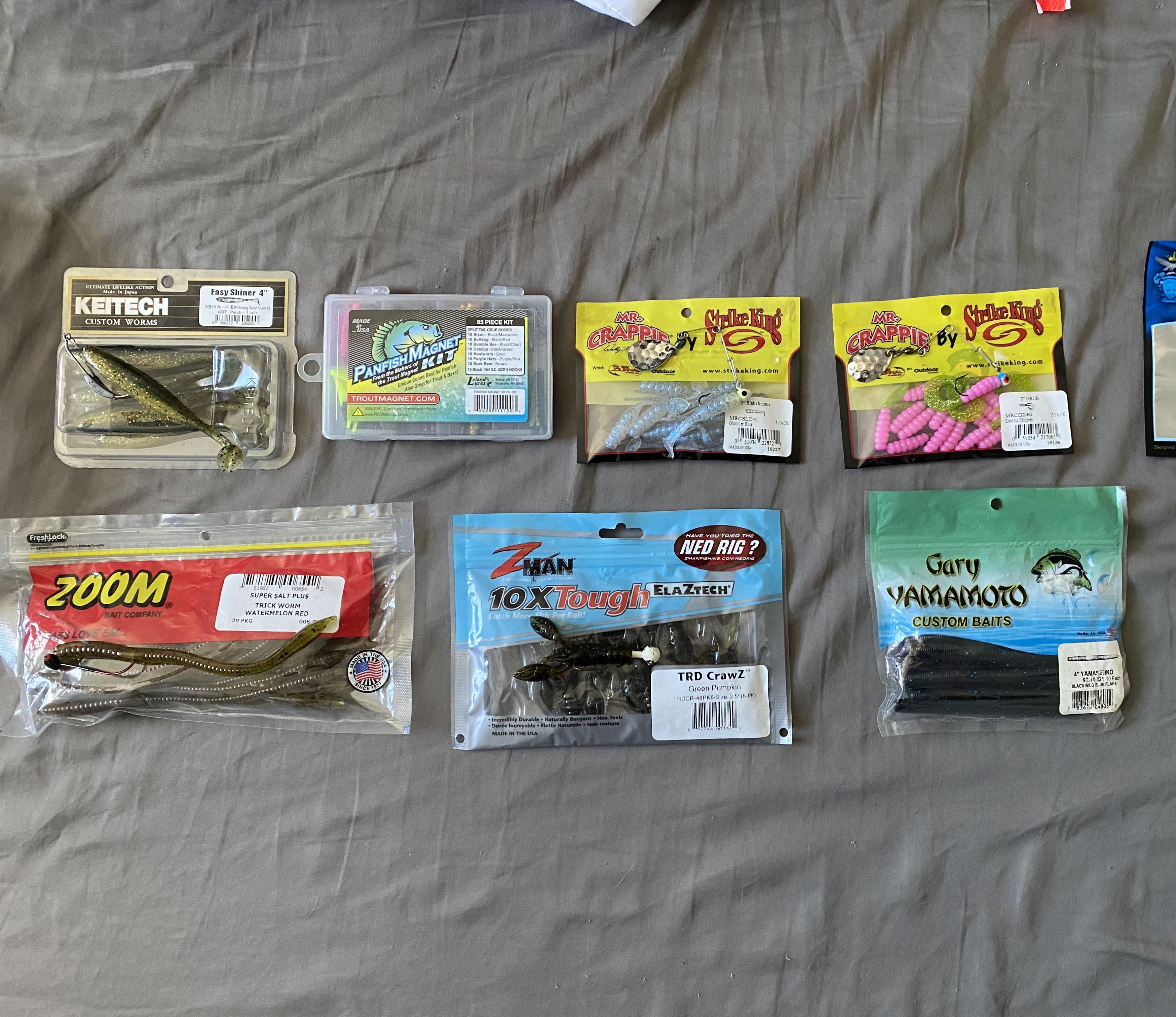 All of my plastics currently in my kit with an example of how I like to