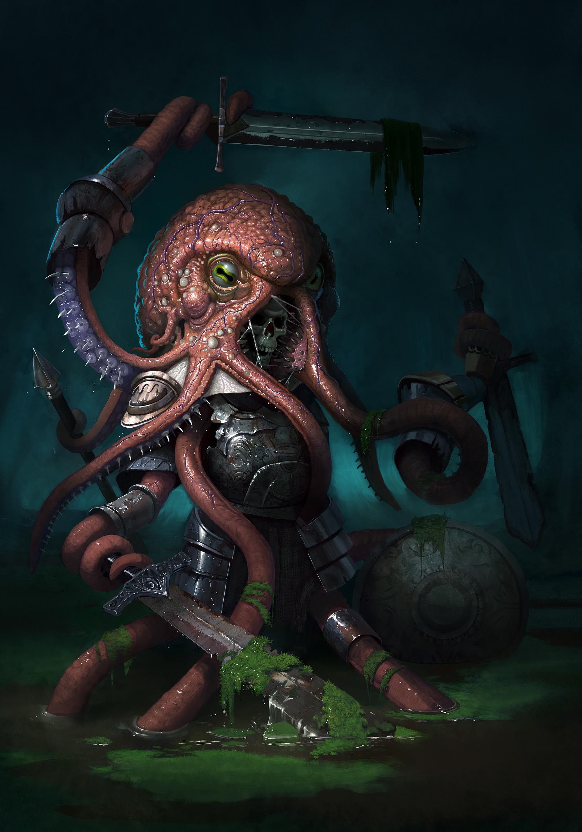 "lovecraftian beast" i painted... do you think it fits in the lovecraft