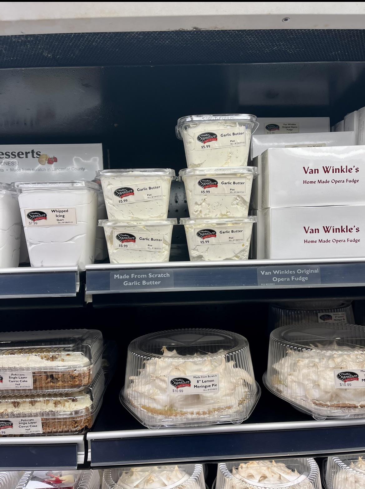 My local grocery store/bakery keeps the garlic butter right next to the