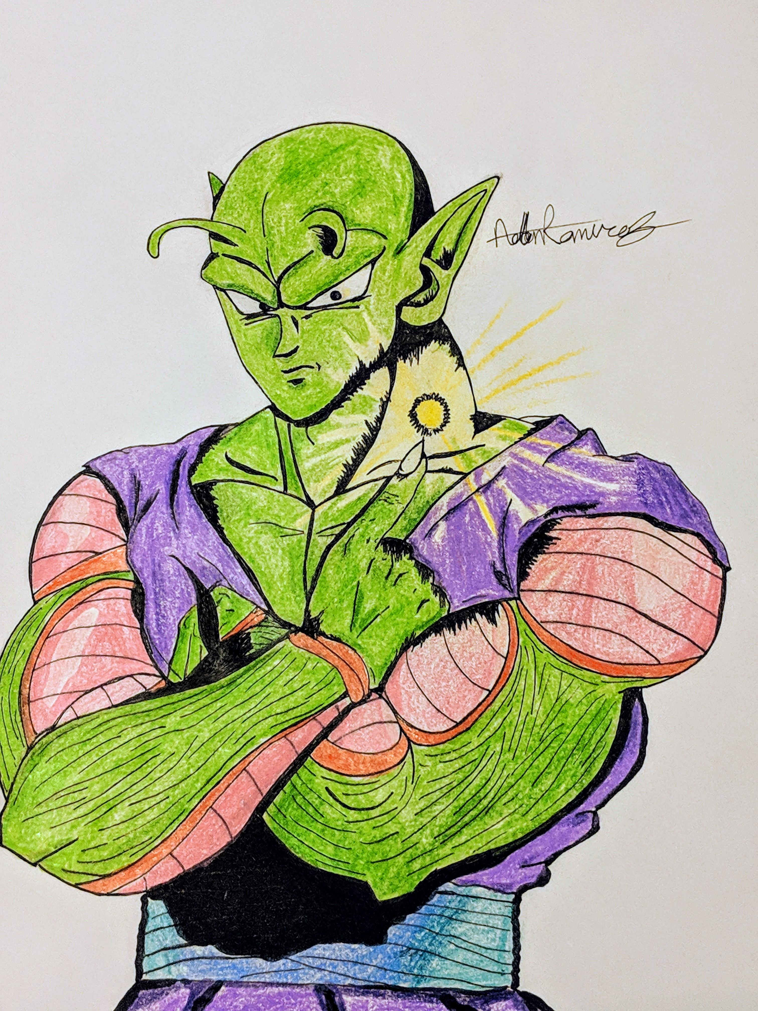 Drew my favorite character Piccolo San r/dbz
